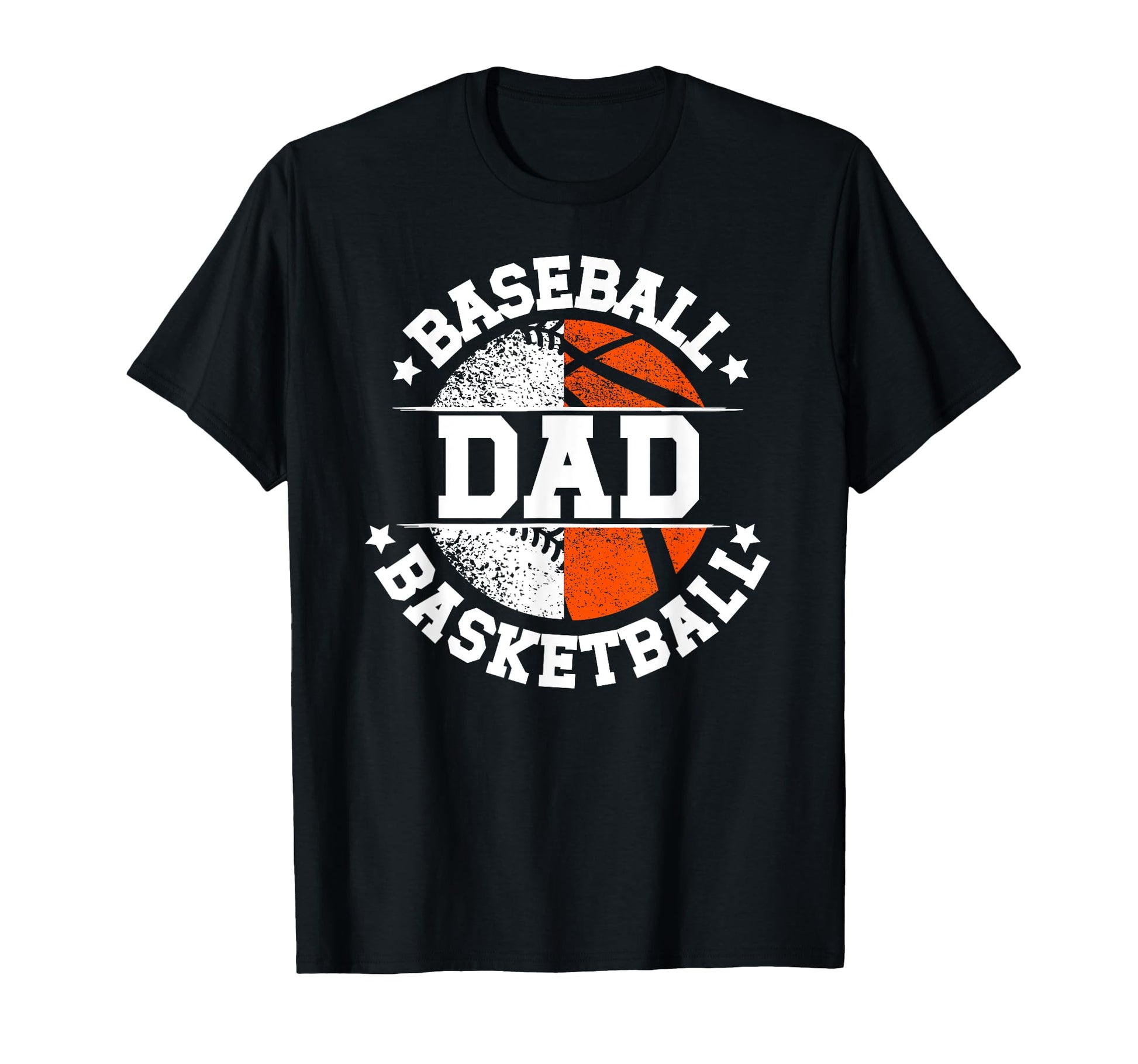 Baseball Basketball Dad Basketball T-Shirt - Custom Art Print for Adults - T-Shirt, Sweatshirt, Hoodie
