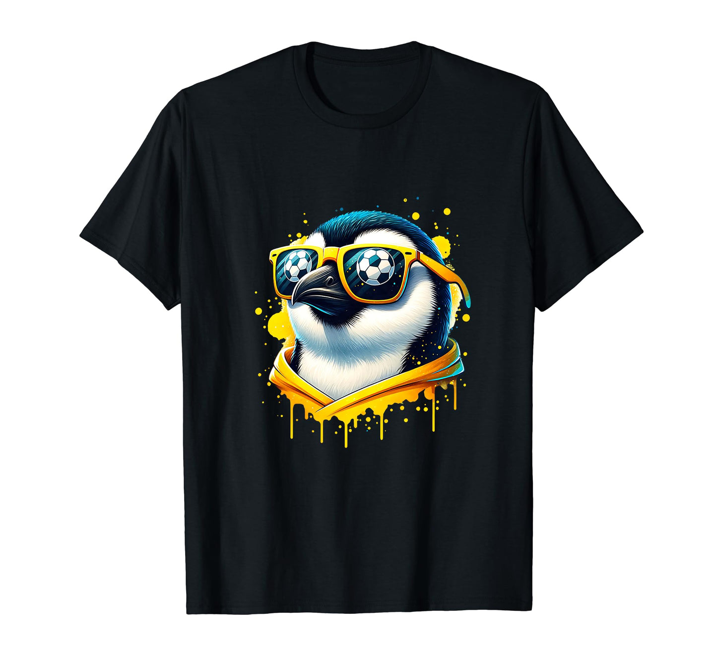 Penguin Soccer Player Fan Champion T-Shirt - Trendy Graphic for Adults - T-Shirt, Sweatshirt, Hoodie