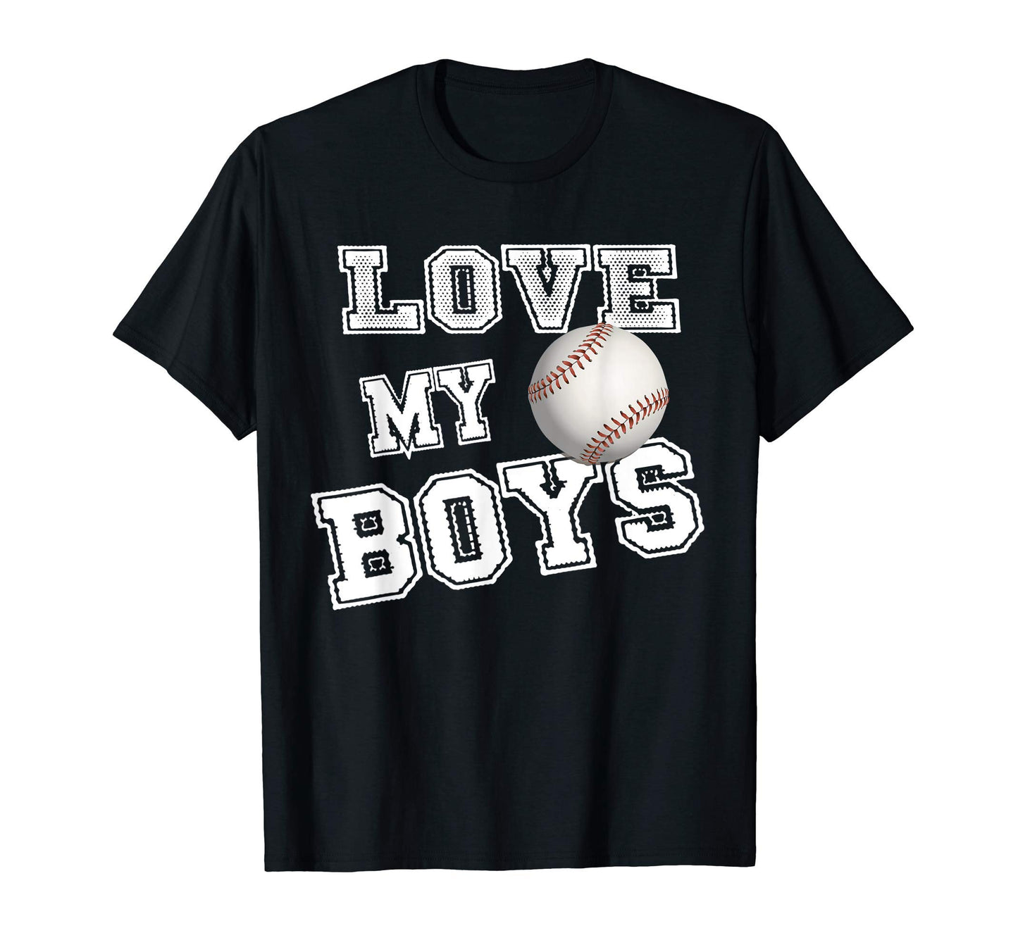 I Love My Baseball Gear Moms Dads T-Shirt - Minimalist Print Men Women - T-Shirt, Sweatshirt, Hoodie