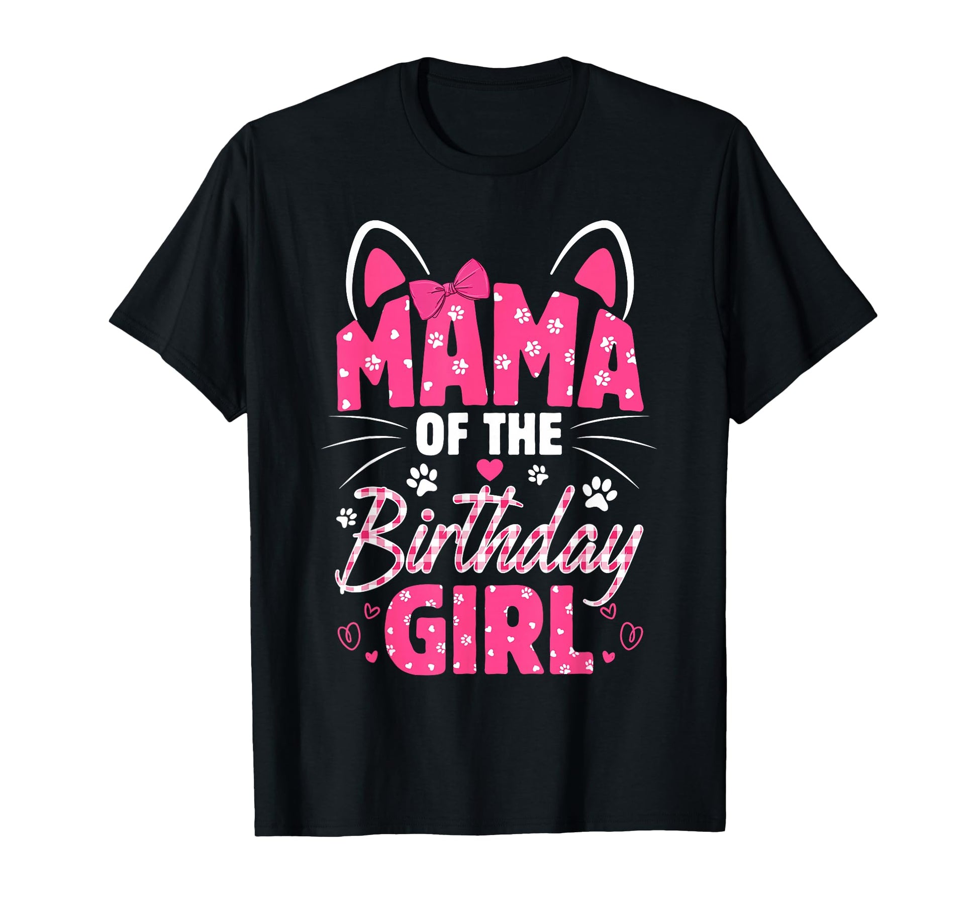 Mama Birthday Cat Kitty Family Matching T-Shirt - Graphic Print for Adults - T-Shirt, Sweatshirt, Hoodie