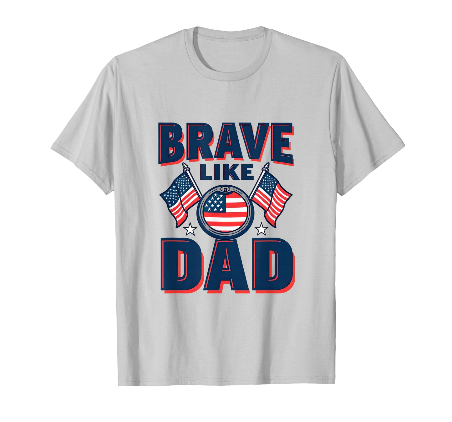 Brave Like Dad Military Child Month T-Shirt - Unique Graphic Men Women - T-Shirt, Sweatshirt, Hoodie