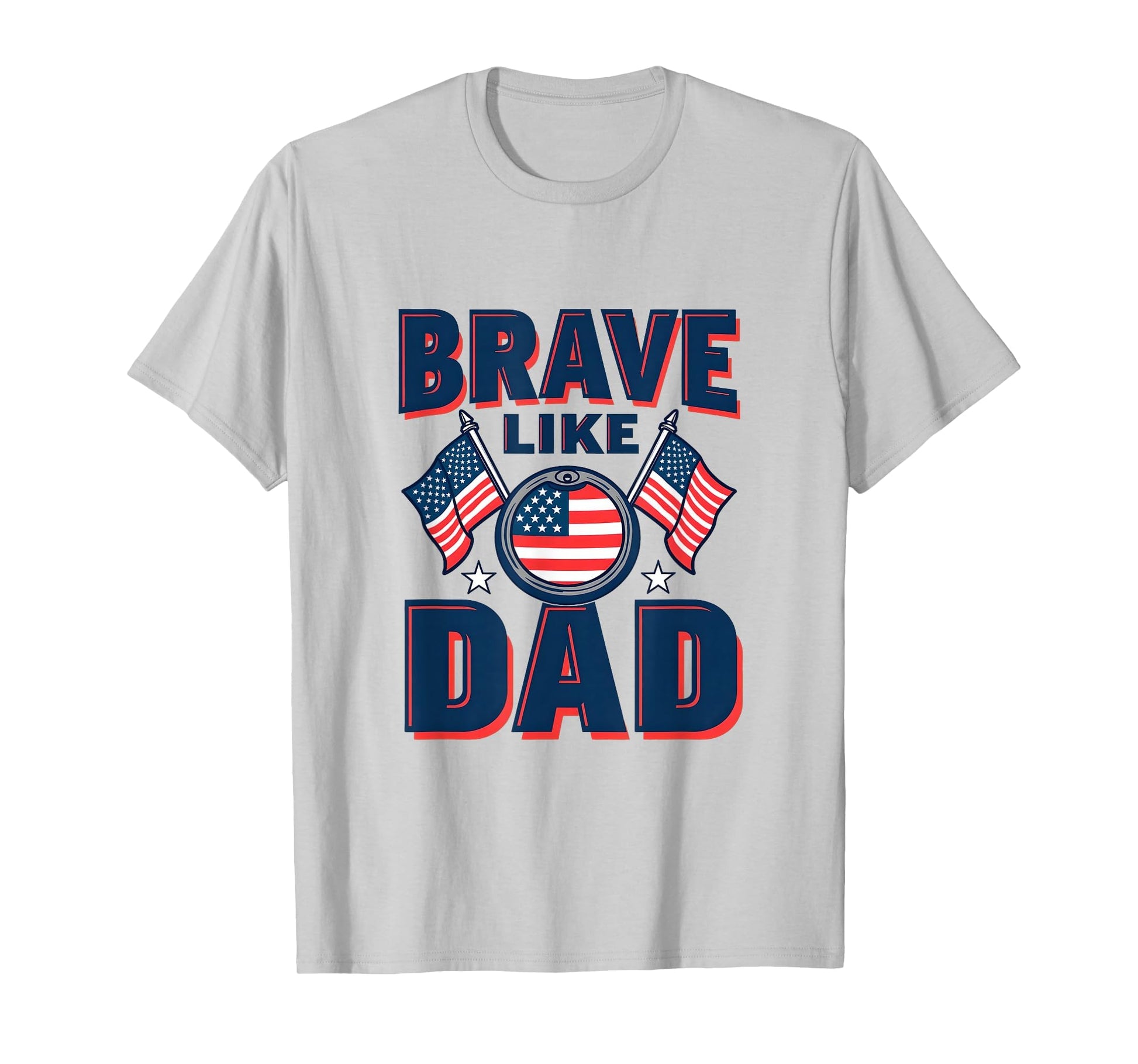 Brave Like Dad Military Child Month T-Shirt - Unique Graphic Men Women - T-Shirt, Sweatshirt, Hoodie