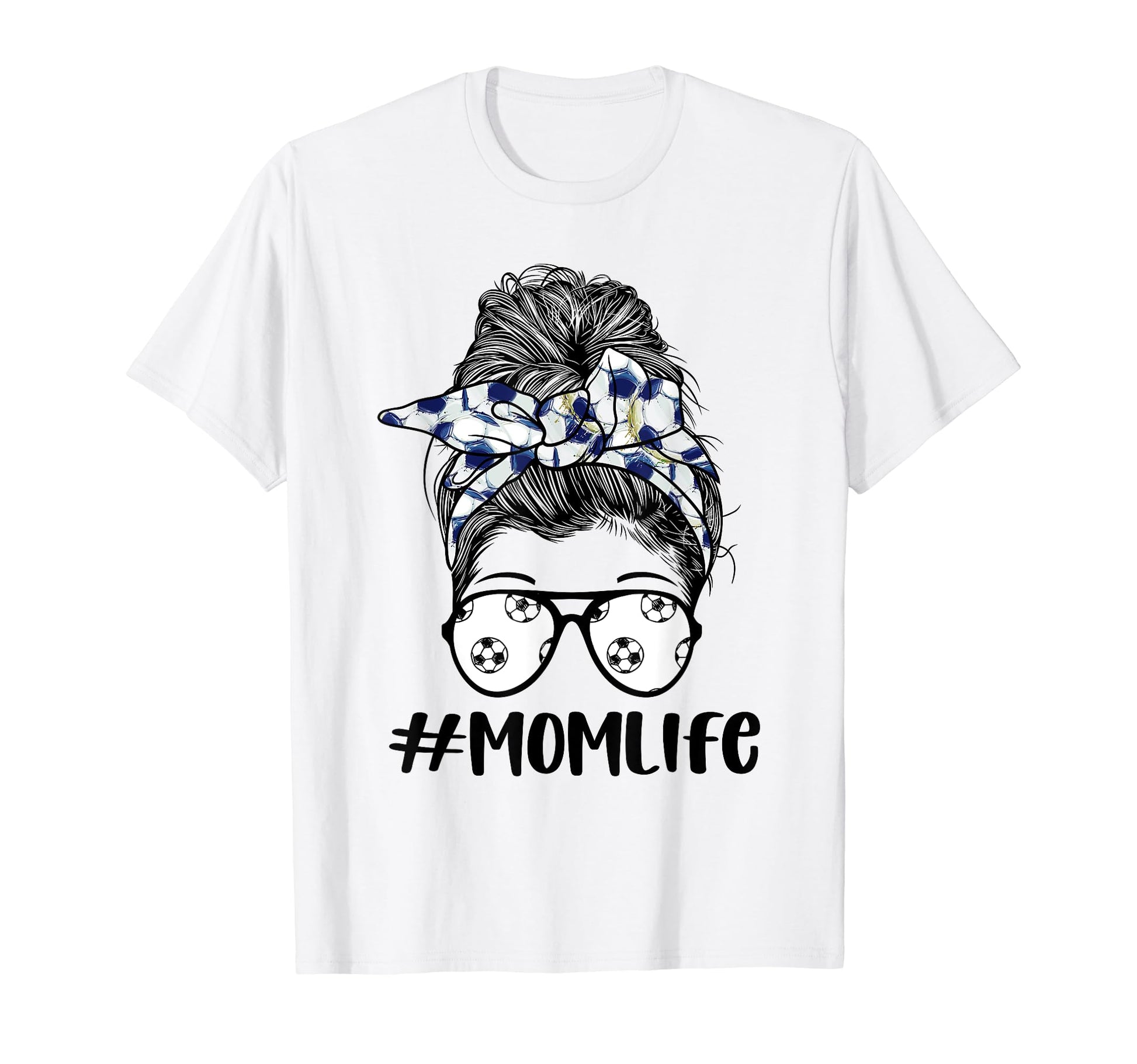 Mom Life Soccer Lover Mothers Day T-Shirt - Custom Art Print for Adults - T-Shirt, Sweatshirt, Hoodie