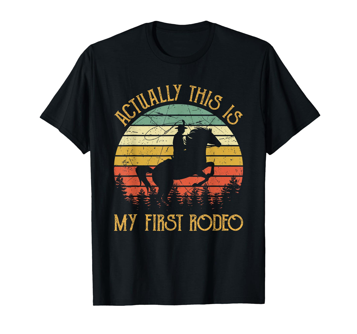 Western Cowboy Riding Horse Actually T-Shirt - Aesthetic Graphic Unisex - T-Shirt, Sweatshirt, Hoodie