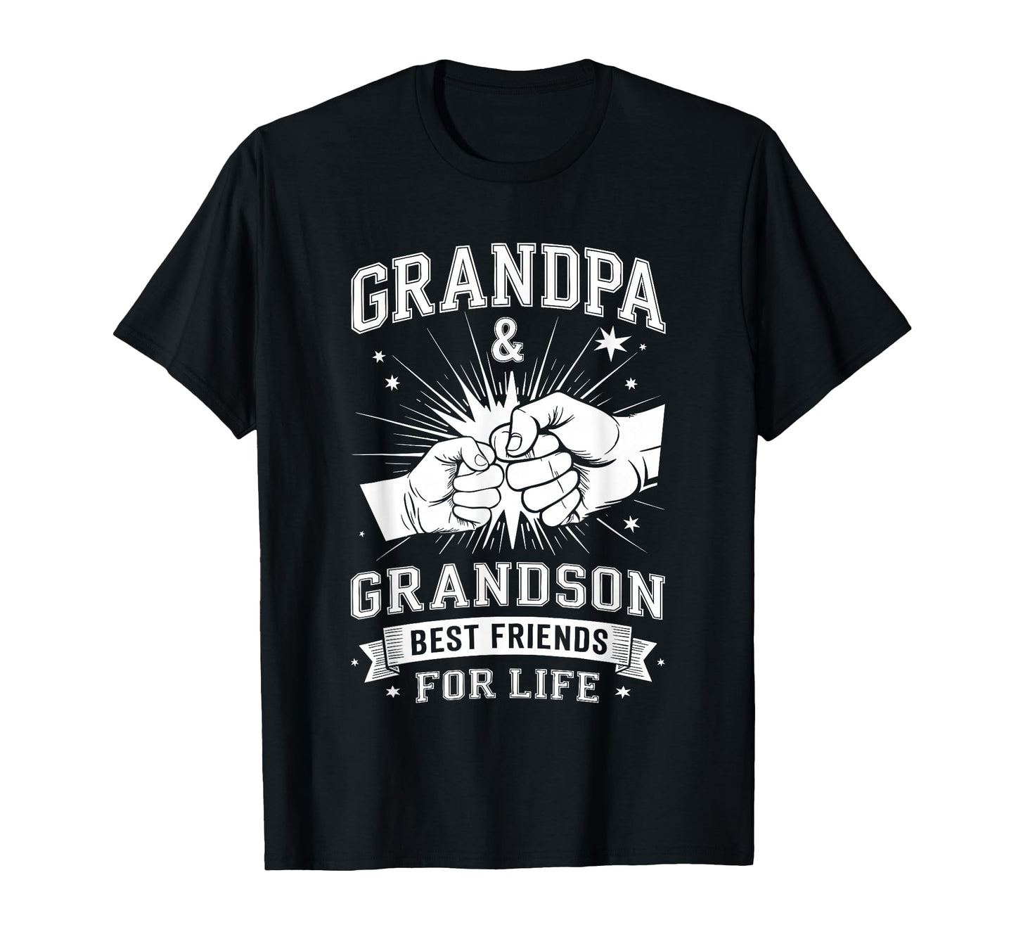 Grandpa And Grandson Best Friends Life T-Shirt - Graphic Print Unisex - T-Shirt, Sweatshirt, Hoodie