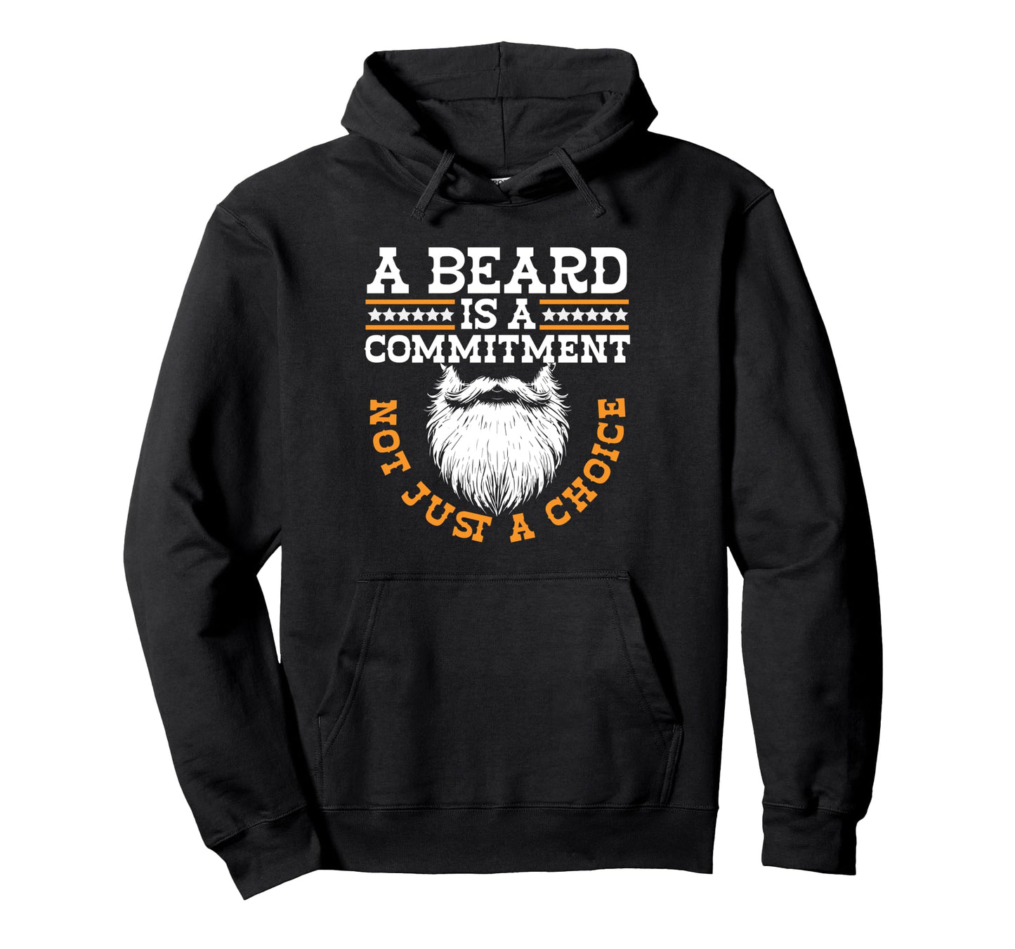 Bearded Facial Hair Fathers Day Dad Hoodie - Graphic Print Men Women - T-Shirt, Sweatshirt, Hoodie