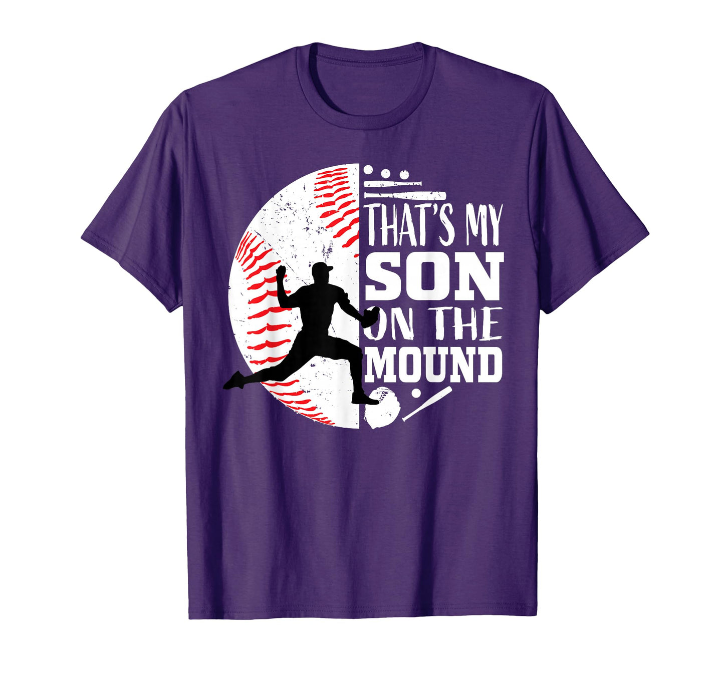 Thats My Son Baseball Pitcher Mom Dad T-Shirt - Novelty Apparel for Adults - T-Shirt, Sweatshirt, Hoodie
