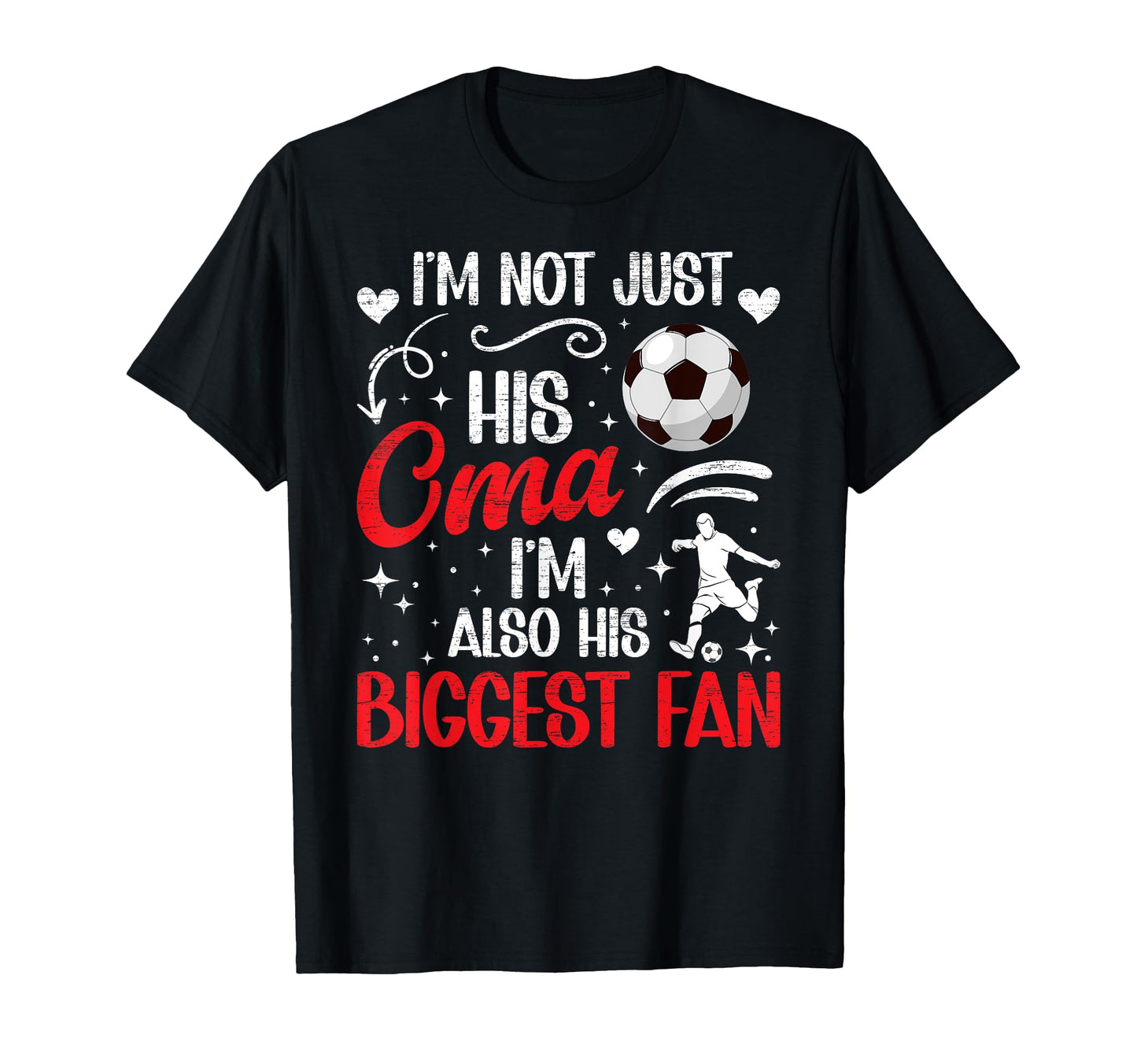 His Biggest Fan Soccer Oma Soccer T-Shirt - Minimalist Print Men Women - T-Shirt, Sweatshirt, Hoodie