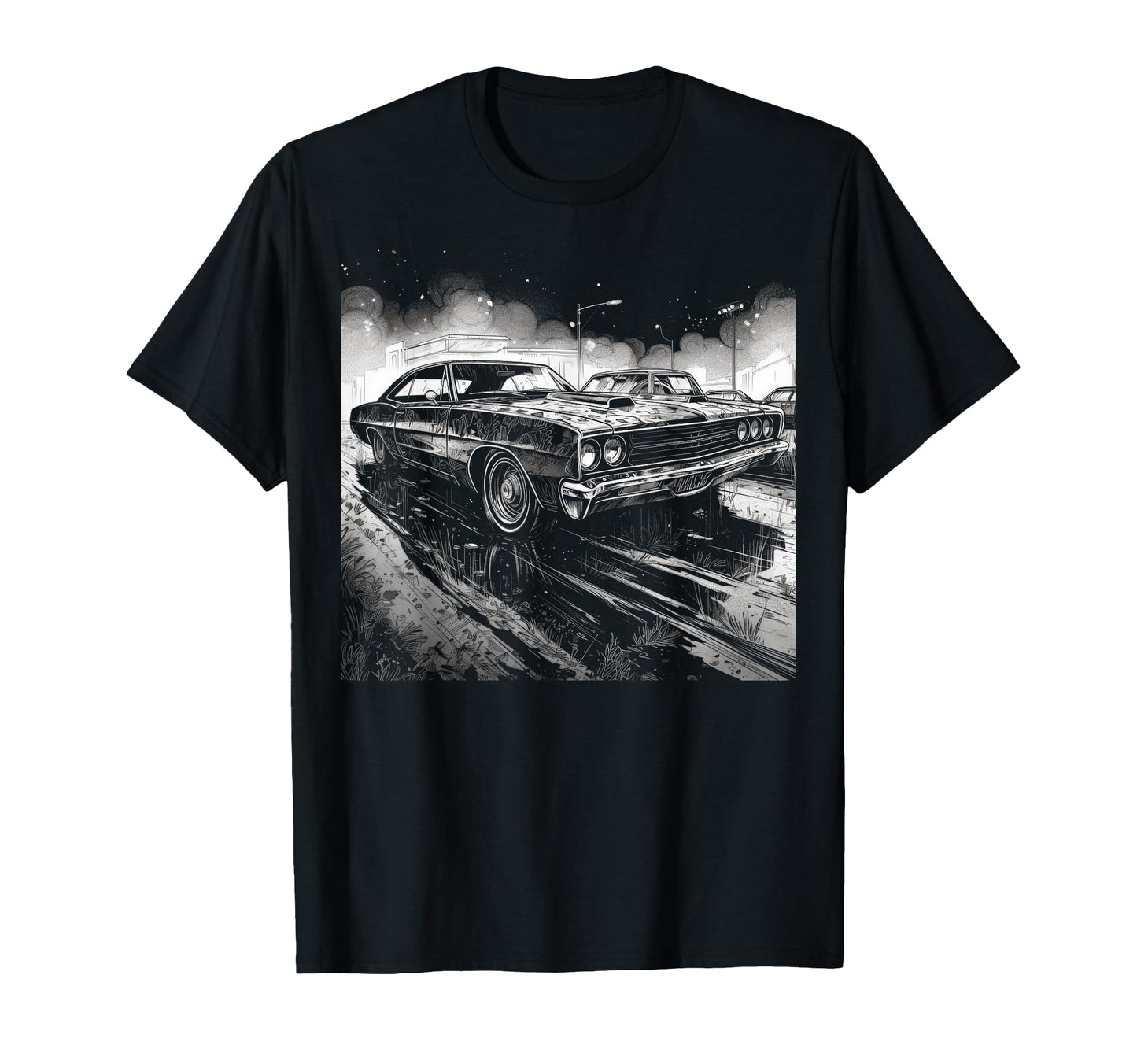 Muscle Car Dad Birthday Father T-Shirt - Unique Graphic for Adults - T-Shirt, Sweatshirt, Hoodie