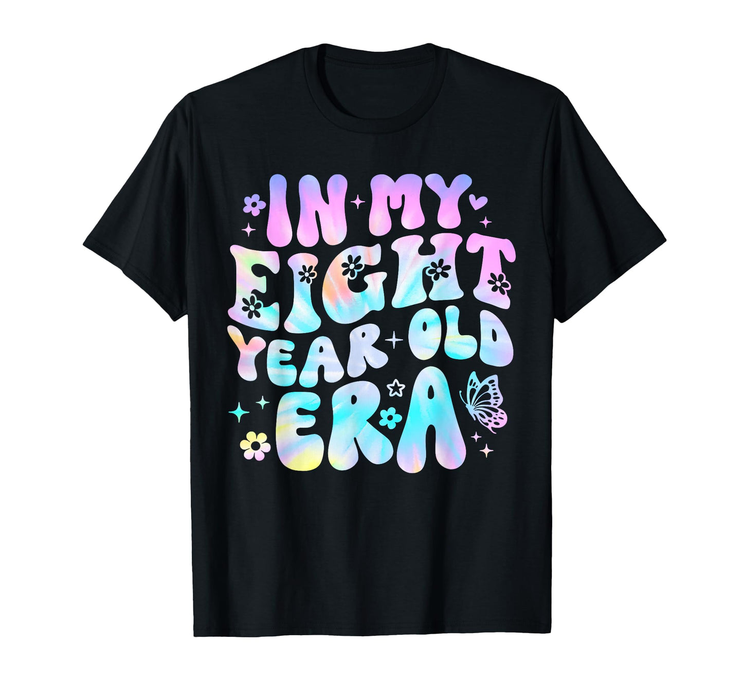 Groovy My Eight Year Old Era 8Th T-Shirt - Aesthetic Graphic for Adults - T-Shirt, Sweatshirt, Hoodie