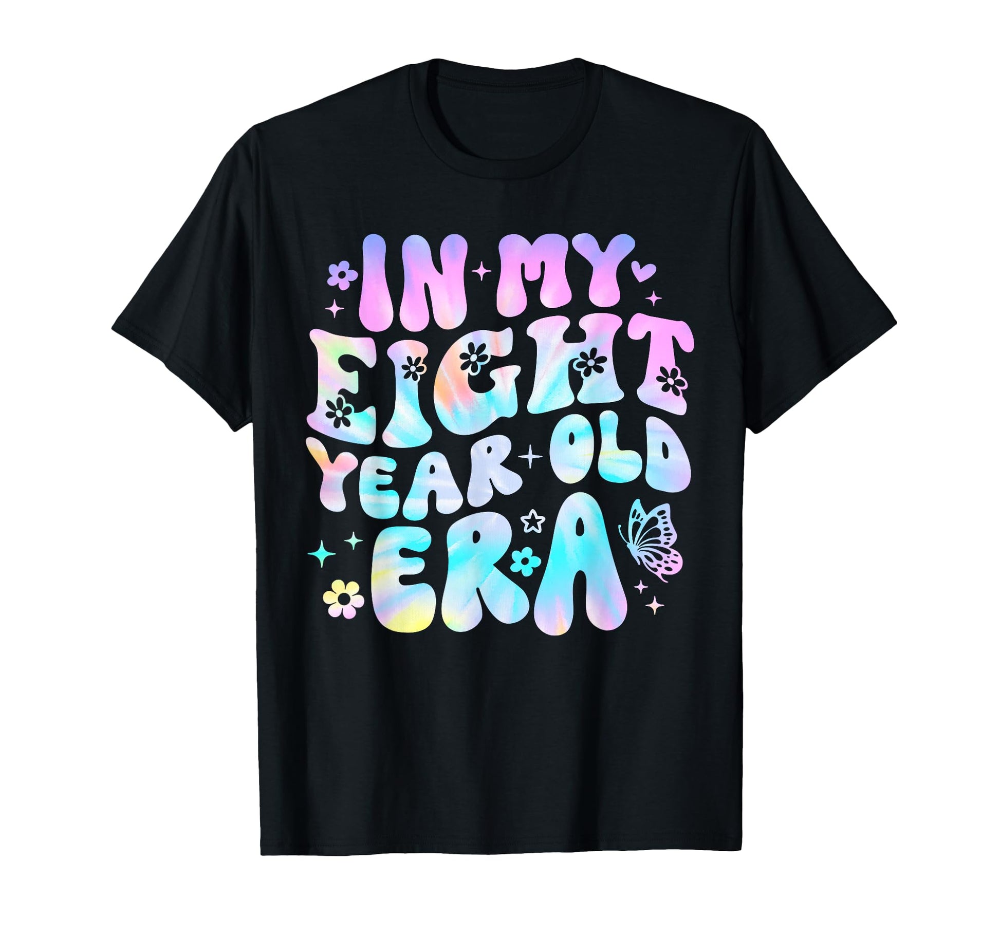 Groovy My Eight Year Old Era 8Th T-Shirt - Aesthetic Graphic for Adults - T-Shirt, Sweatshirt, Hoodie