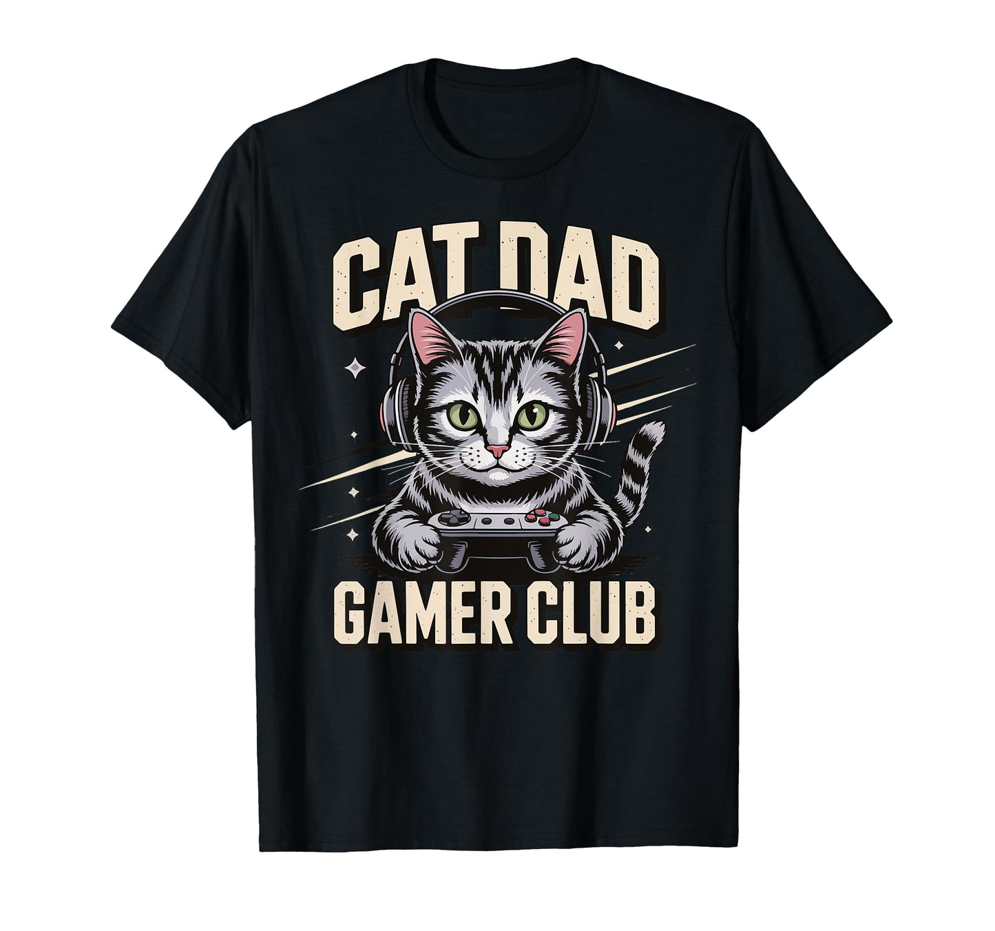 Gamer Gaming Cat Father Video Sweatshirt - Streetwear Style for Adults - T-Shirt, Sweatshirt, Hoodie