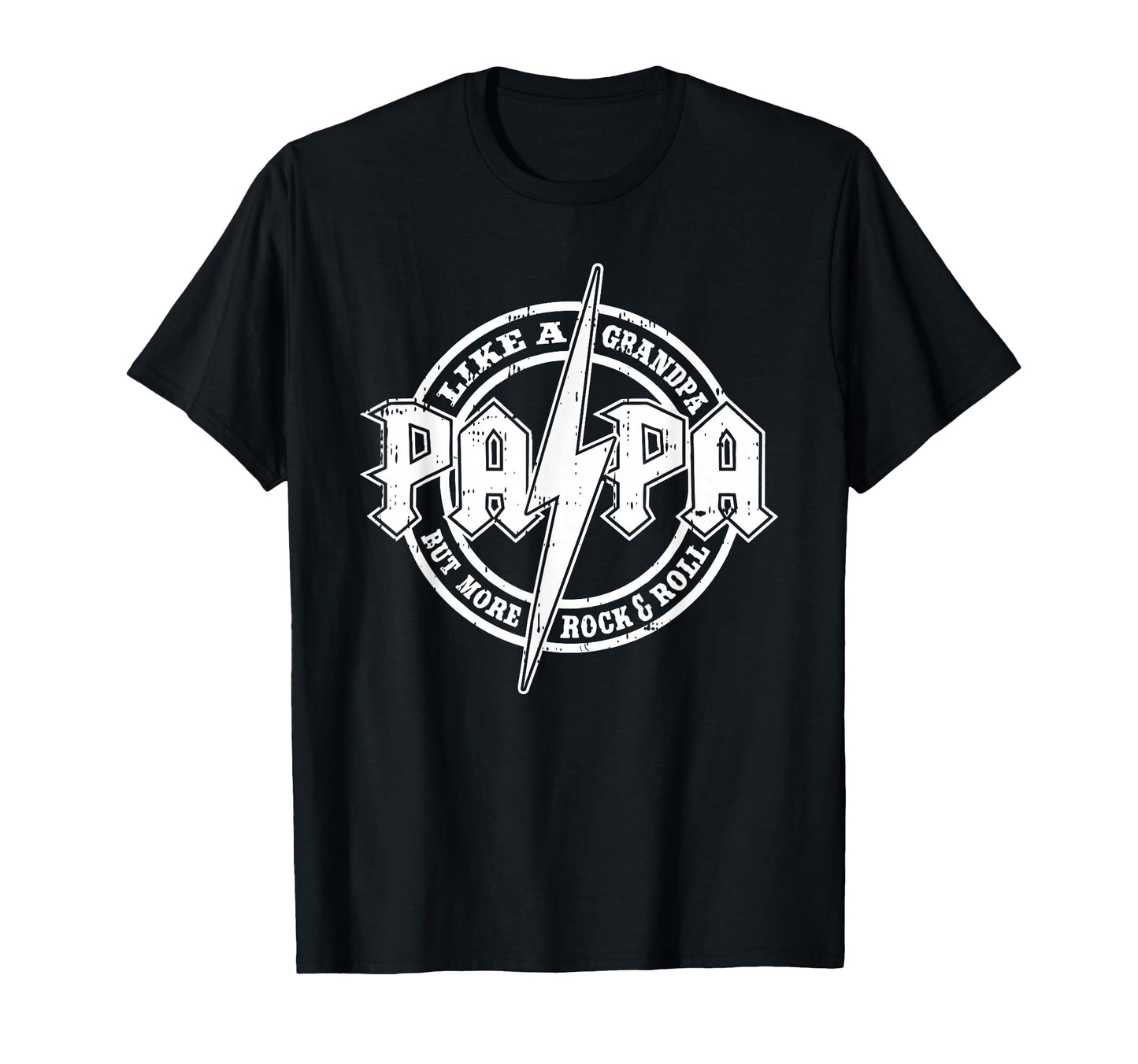 Papa Like Grandpa Fathers Day Rocker T-Shirt - Aesthetic Graphic Men Women - T-Shirt, Sweatshirt, Hoodie