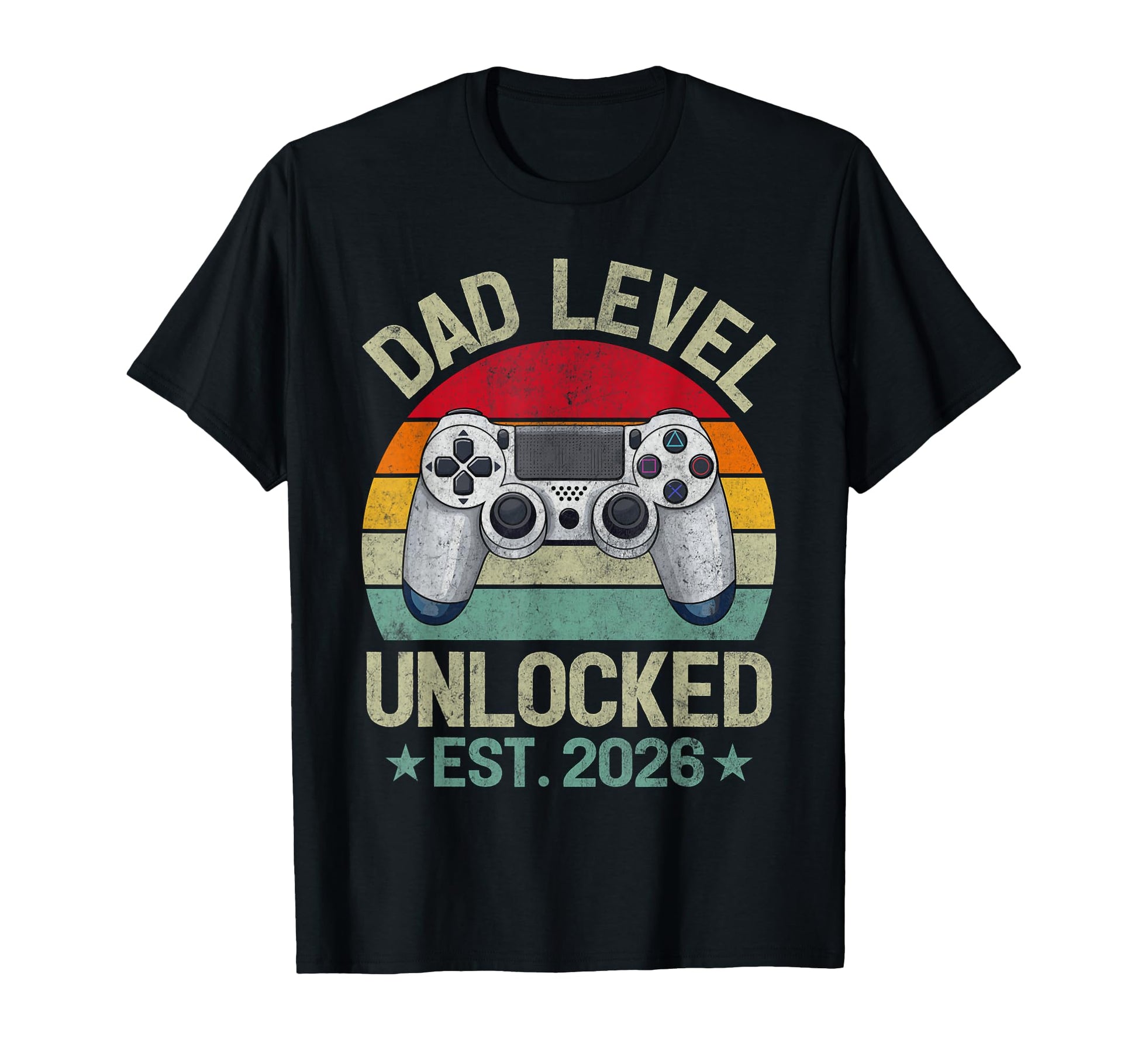 Dad Level Unlocked Est 2026 Leveled Up T-Shirt - Aesthetic Graphic Unisex - T-Shirt, Sweatshirt, Hoodie