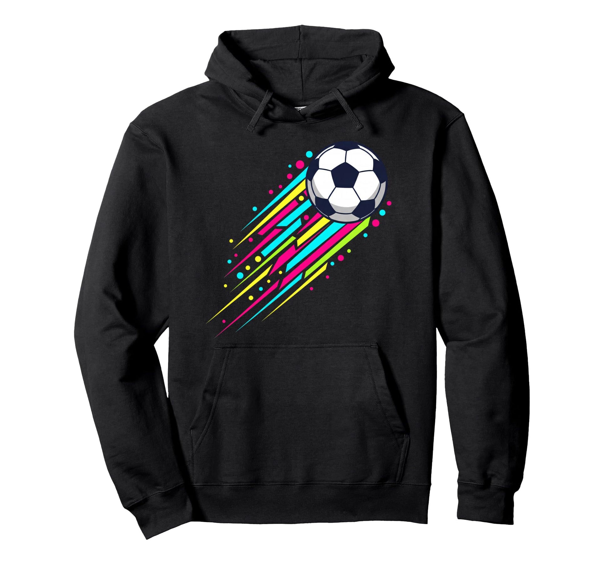 Soccer Ball Streak Sports Football Hoodie - Custom Art Print Unisex - T-Shirt, Sweatshirt, Hoodie