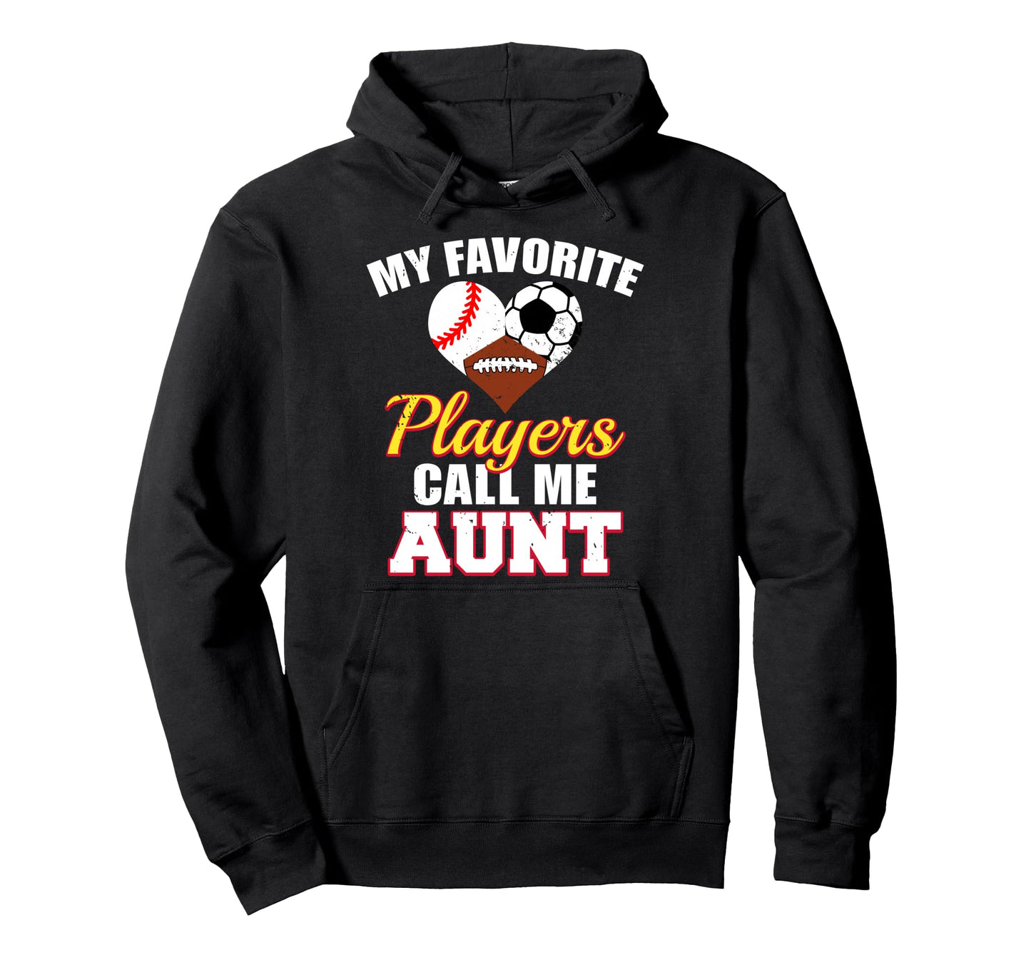 My Favorite Baseball Soccer Football Hoodie - Aesthetic Graphic for Adults - T-Shirt, Sweatshirt, Hoodie