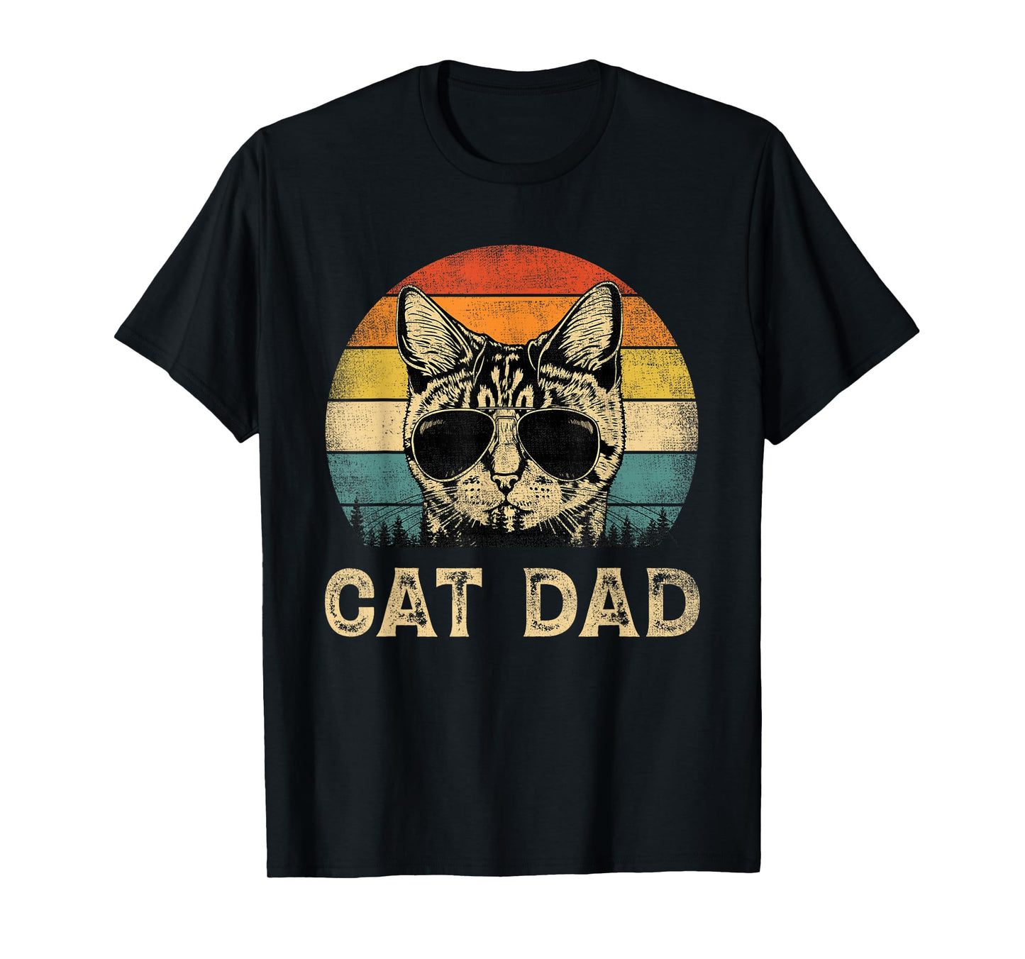 Cat Dad Cat Lovers Daddy Fathers Day T-Shirt - Trendy Graphic Unisex - T-Shirt, Sweatshirt, Hoodie