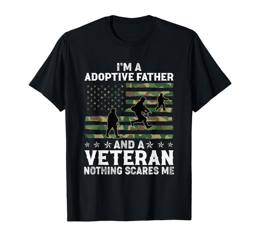 Adoptive Father Veteran Pride Dads T-Shirt - Aesthetic Graphic Men Women - T-Shirt, Sweatshirt, Hoodie