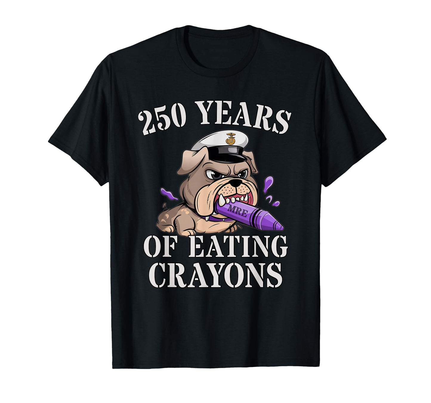 Sarcastic 250 Years Eating Crayons T-Shirt - Custom Art Print Unisex - T-Shirt, Sweatshirt, Hoodie