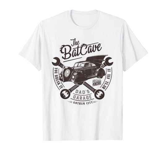 Batman Fathers Day Dads Garage Is T-Shirt - Casual Everyday Wear Men Women - T-Shirt, Sweatshirt, Hoodie