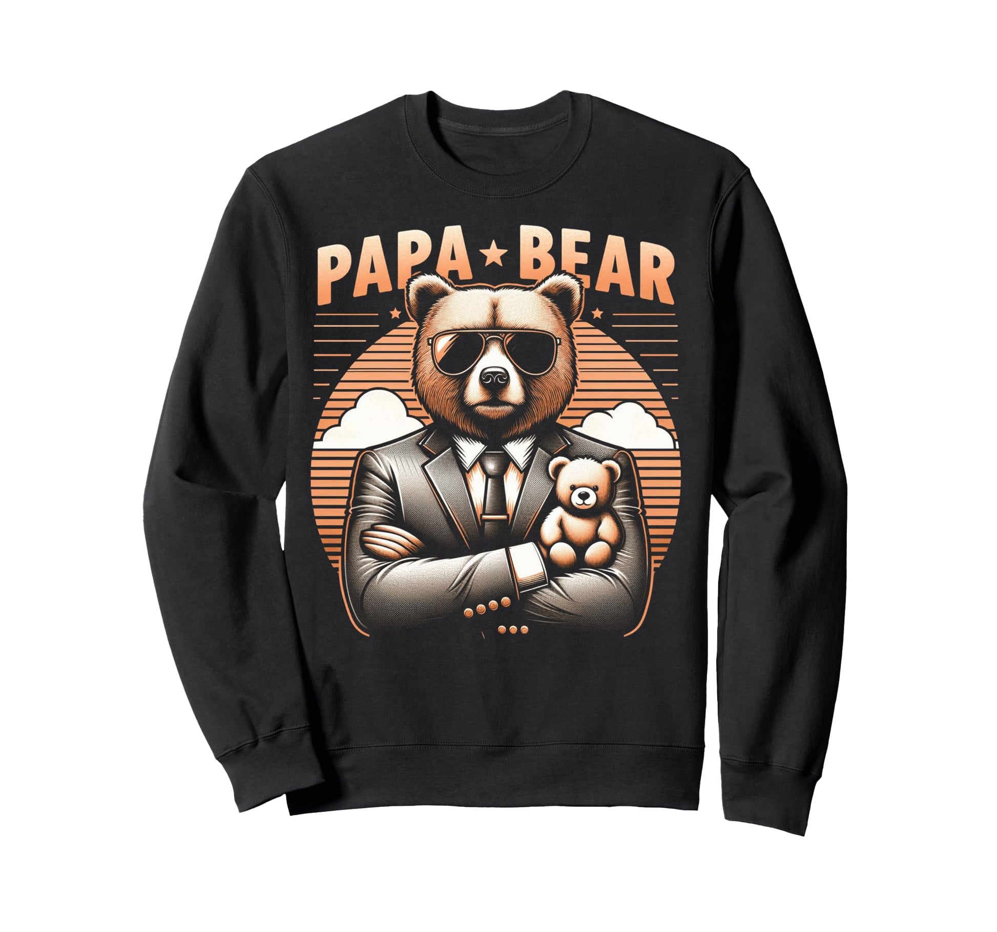 Papa Bear Funny Bears Animal Lover Sweatshirt - Novelty Apparel Men Women - T-Shirt, Sweatshirt, Hoodie