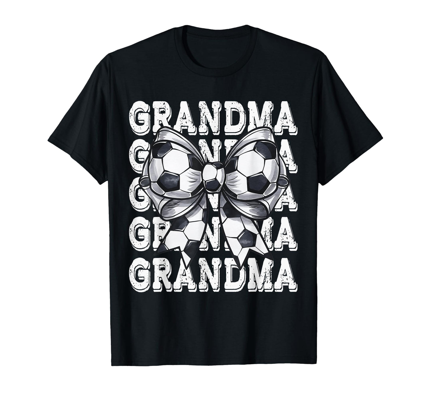 Coquette Soccer Grandma Matching Family T-Shirt - Graphic Print for Adults - T-Shirt, Sweatshirt, Hoodie