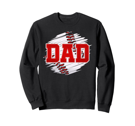 Baseball Dad Baseball Lovers Funny Sweatshirt - Graphic Print Men Women - T-Shirt, Sweatshirt, Hoodie