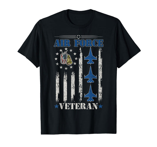 Air Force Veteran Proud T-Shirt - Casual Everyday Wear Men Women - T-Shirt, Sweatshirt, Hoodie