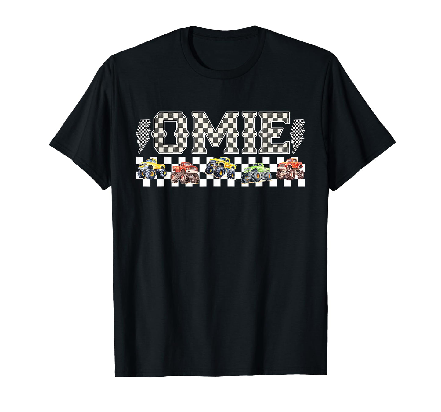 Omie Monster Truck Family Crew Birthday T-Shirt - Aesthetic Graphic Unisex - T-Shirt, Sweatshirt, Hoodie