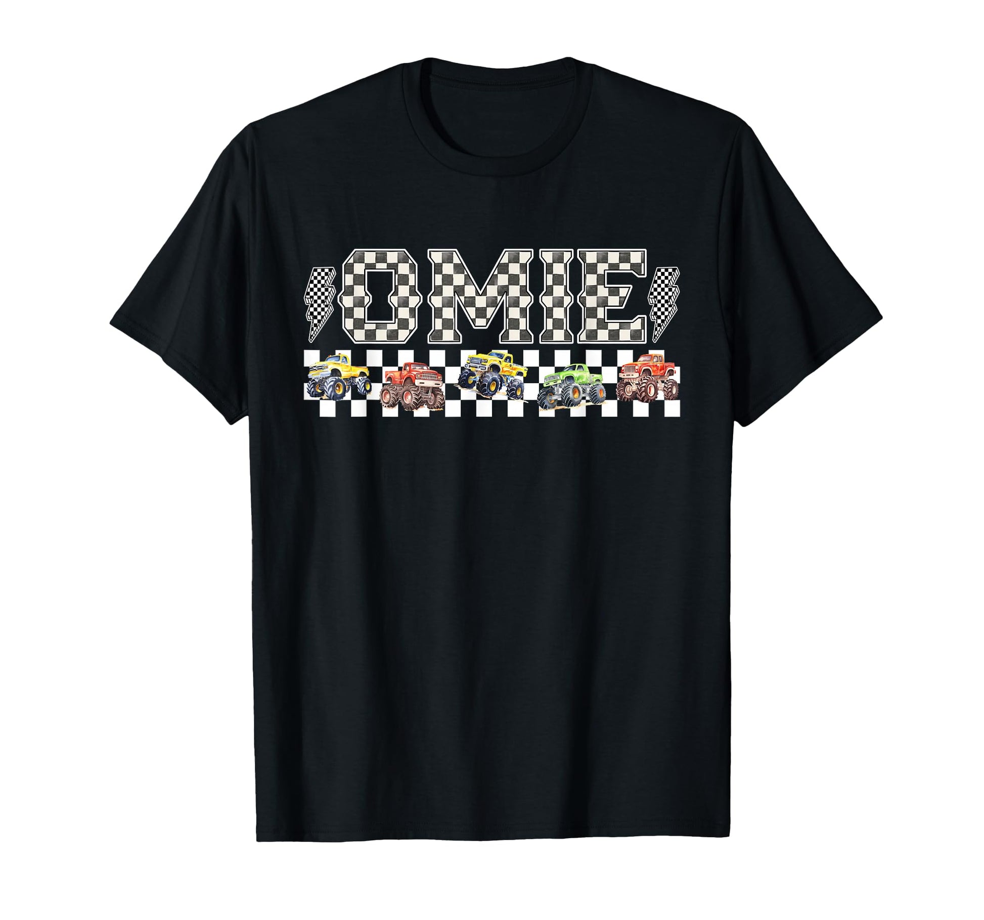 Omie Monster Truck Family Crew Birthday T-Shirt - Aesthetic Graphic Unisex - T-Shirt, Sweatshirt, Hoodie