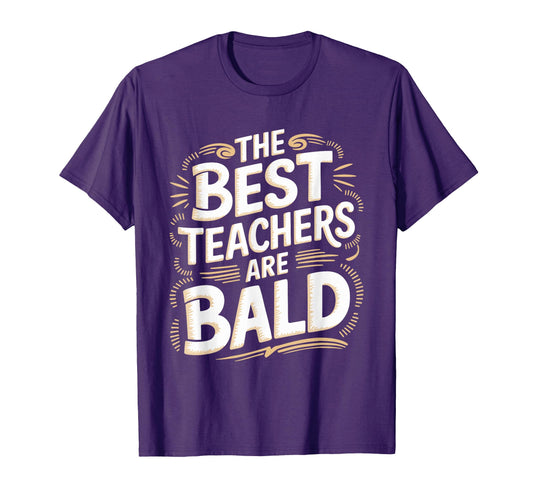 Bald Teacher Hair Loss Baldness Bald T-Shirt - Unique Graphic for Adults - T-Shirt, Sweatshirt, Hoodie