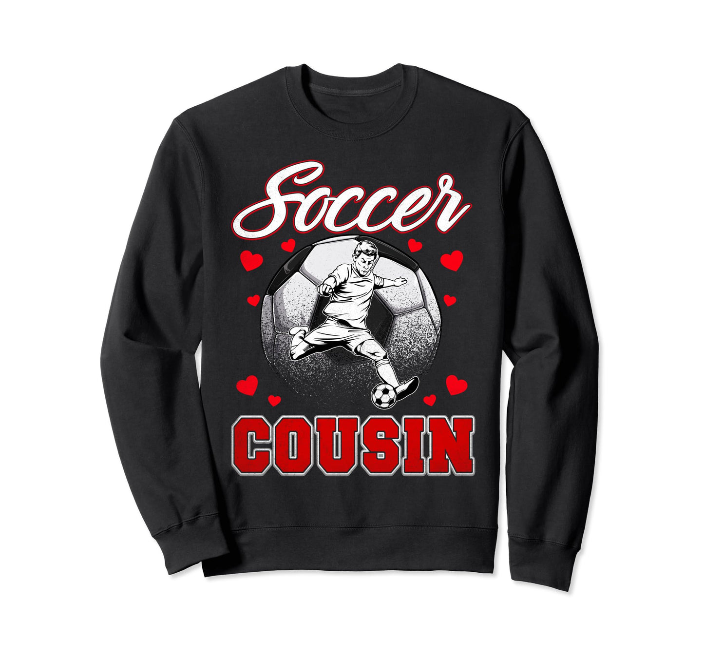 Soccer Cousin Family Matching Team Sweatshirt - Minimalist Print Men Women - T-Shirt, Sweatshirt, Hoodie