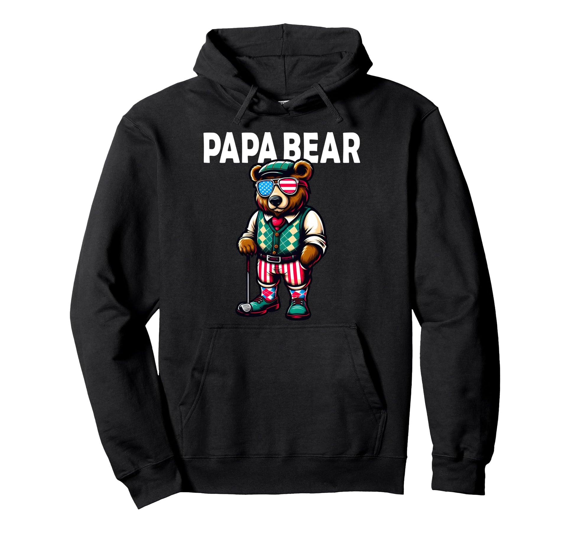 Papa Bear Gifts Funny Birthday Fun Gift Hoodie - Trendy Graphic for Adults - T-Shirt, Sweatshirt, Hoodie