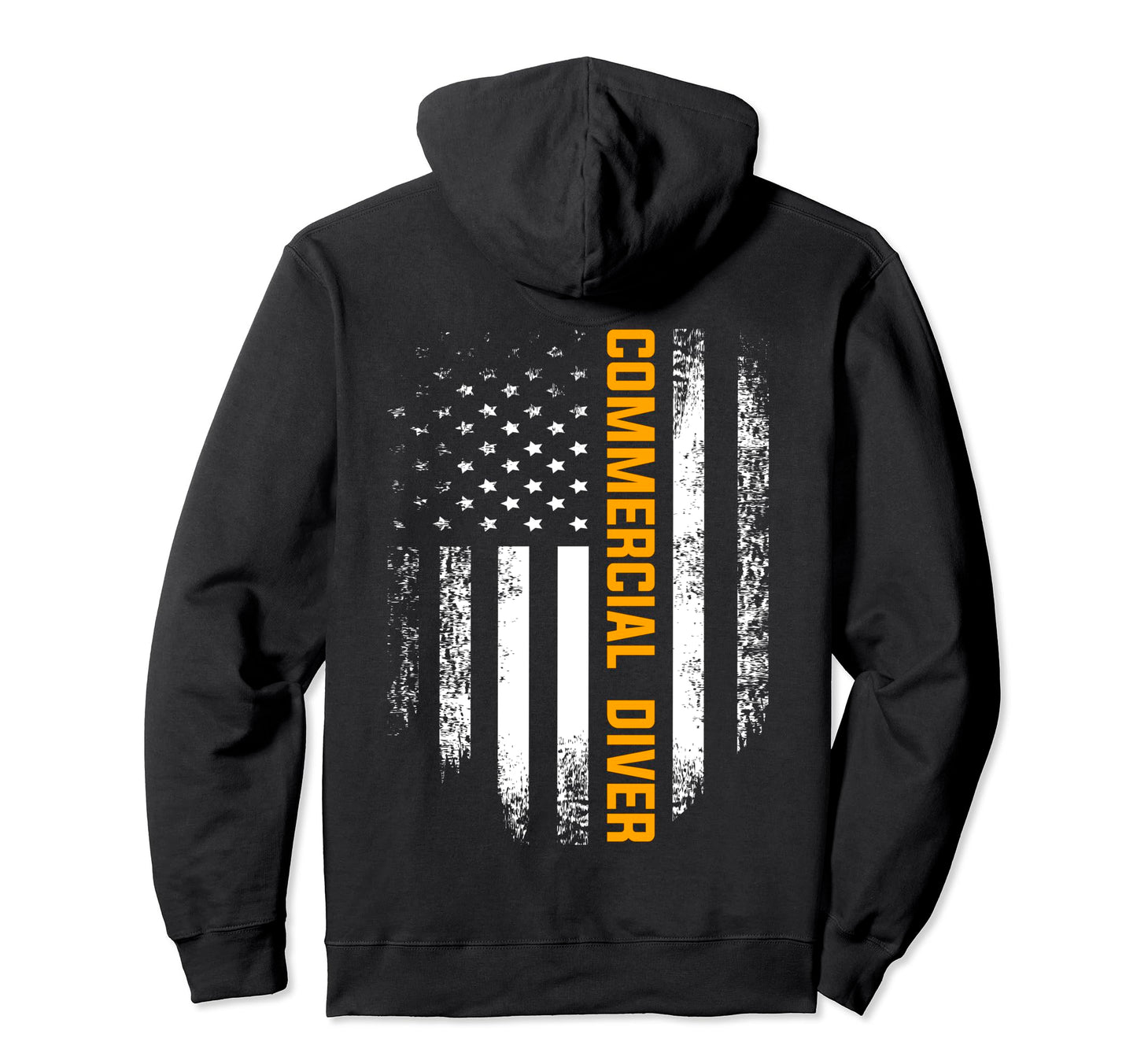 Commercial Diver American Flag Hoodie - Casual Everyday Wear for Adults - T-Shirt, Sweatshirt, Hoodie
