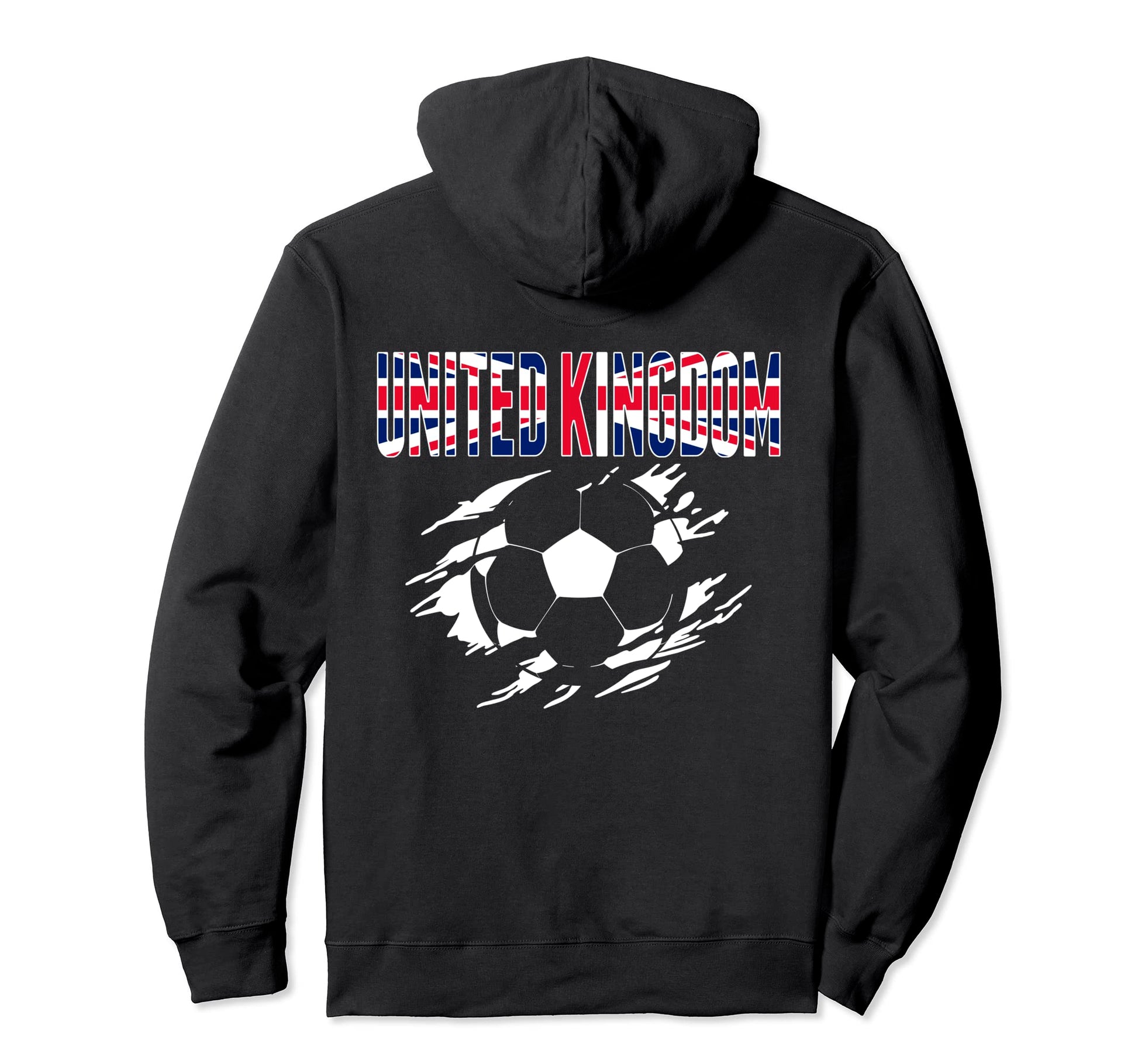 United Kingdom Soccer Fans Jersey British Hoodie - Graphic Print Men Women - T-Shirt, Sweatshirt, Hoodie