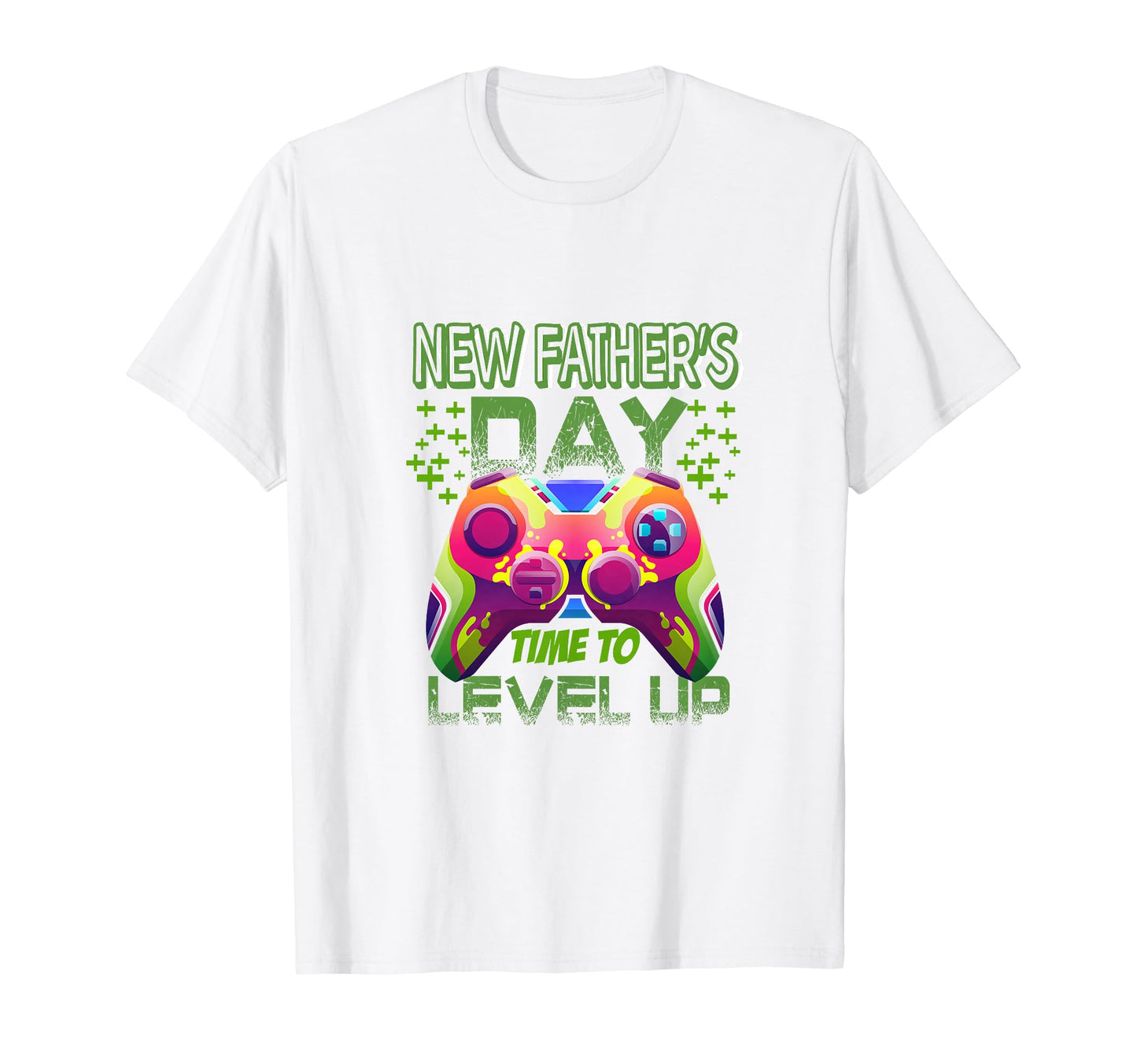 Level Up Funny Fathers Day Ideas Video T-Shirt - Graphic Print Men Women - T-Shirt, Sweatshirt, Hoodie