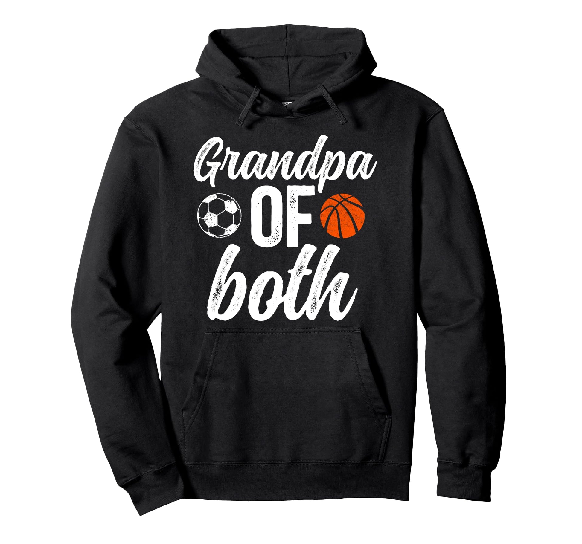 Grandpa Both Soccer Basketball Hoodie - Casual Everyday Wear Men Women - T-Shirt, Sweatshirt, Hoodie