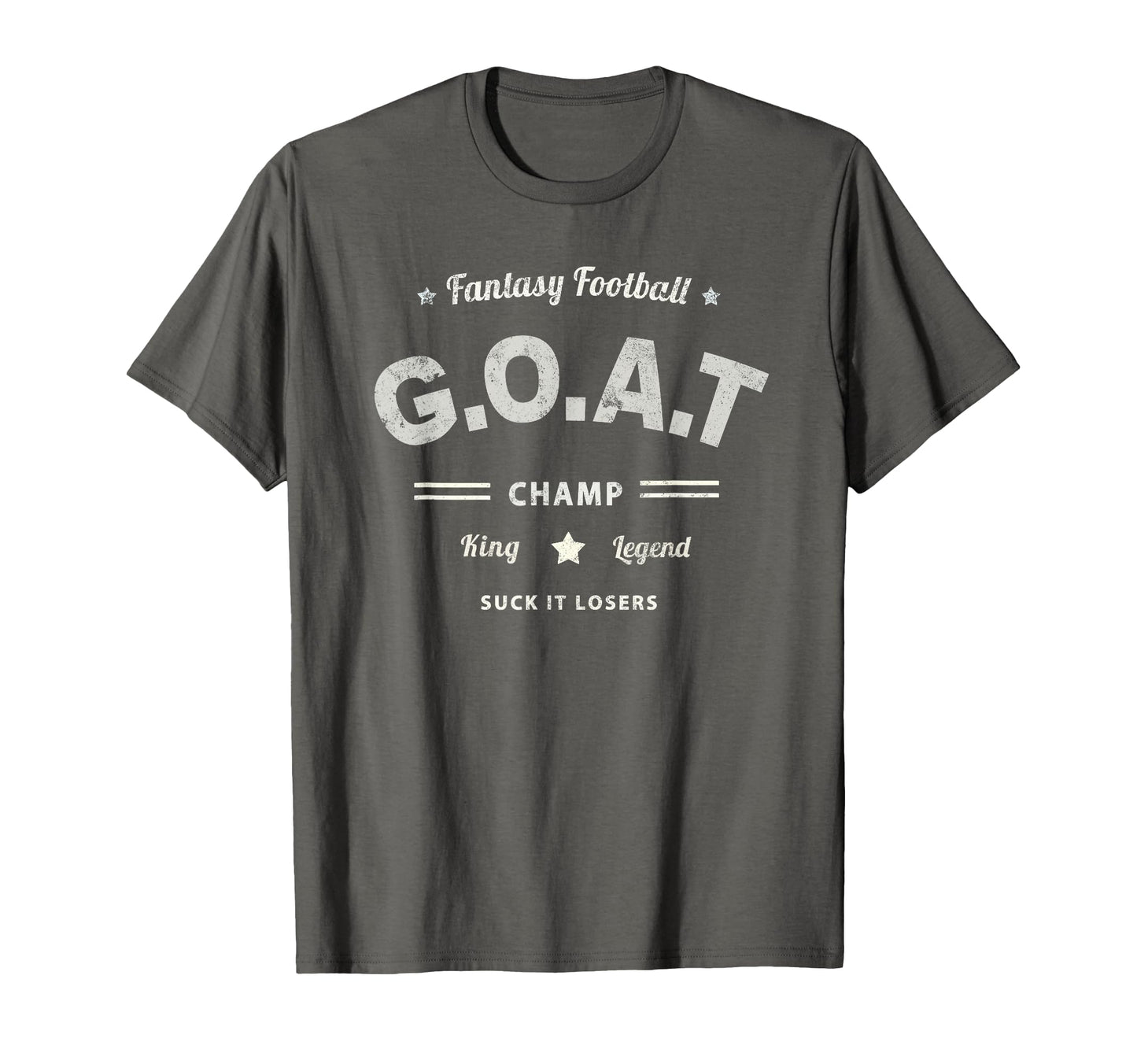 Fantasy Football Goat Champ Game Dad T-Shirt - Fun Novelty Design Unisex - T-Shirt, Sweatshirt, Hoodie