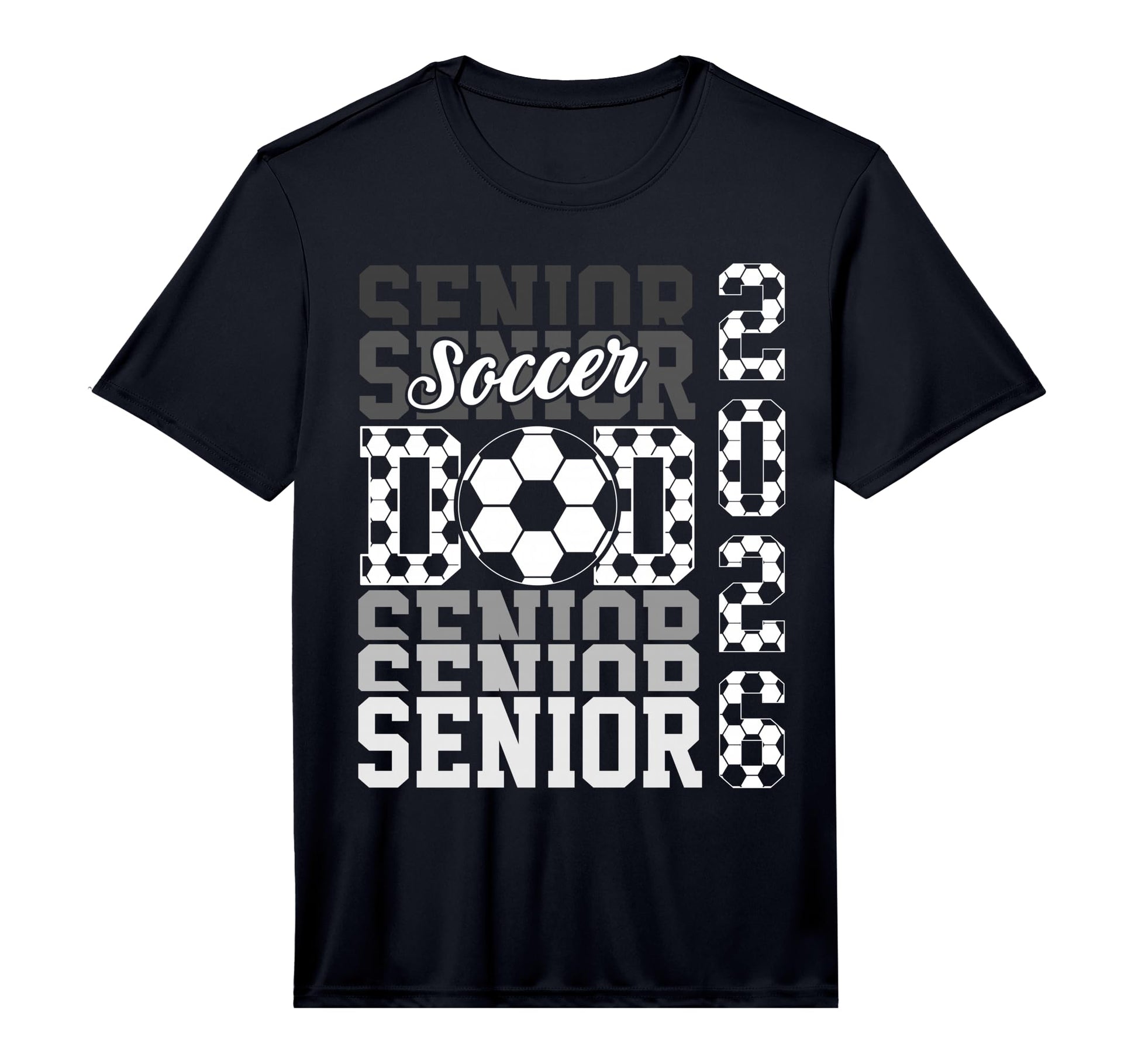 2026 Soccer Senior Dad Graduation T-Shirt - Unique Graphic for Adults - T-Shirt, Sweatshirt, Hoodie