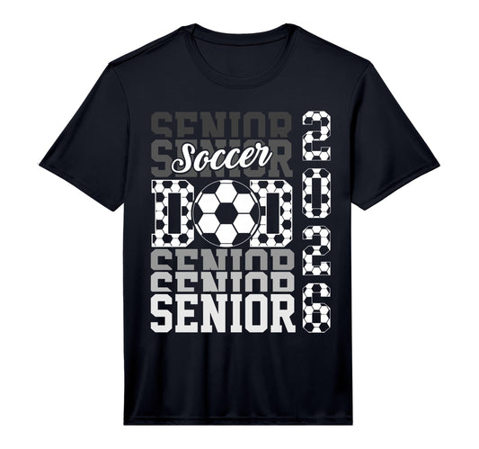 2026 Soccer Senior Dad Graduation T-Shirt - Unique Graphic for Adults - T-Shirt, Sweatshirt, Hoodie