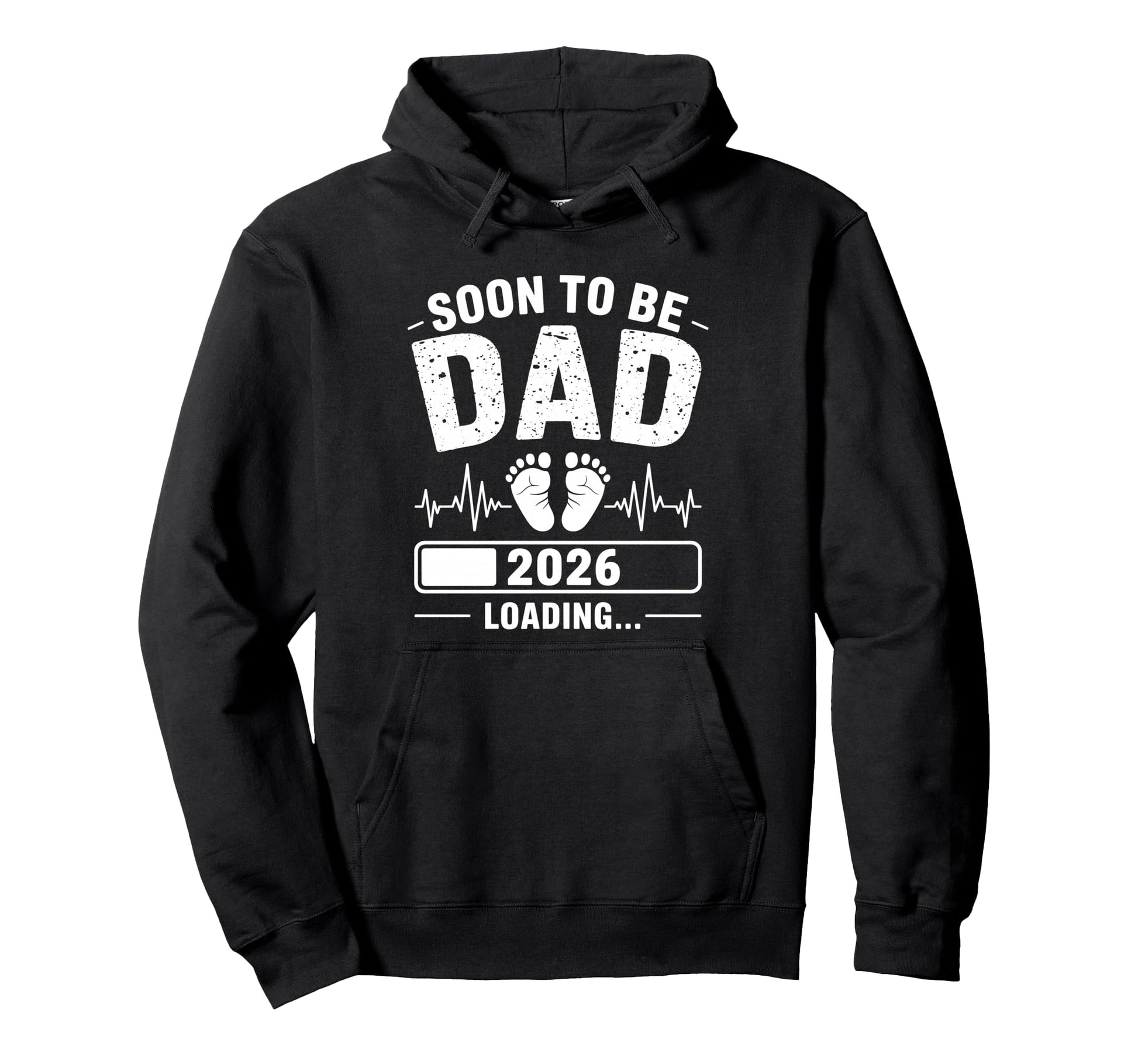 Soon To Be Dad 2026 Loading Pregnancy Hoodie - Streetwear Style Men Women - T-Shirt, Sweatshirt, Hoodie