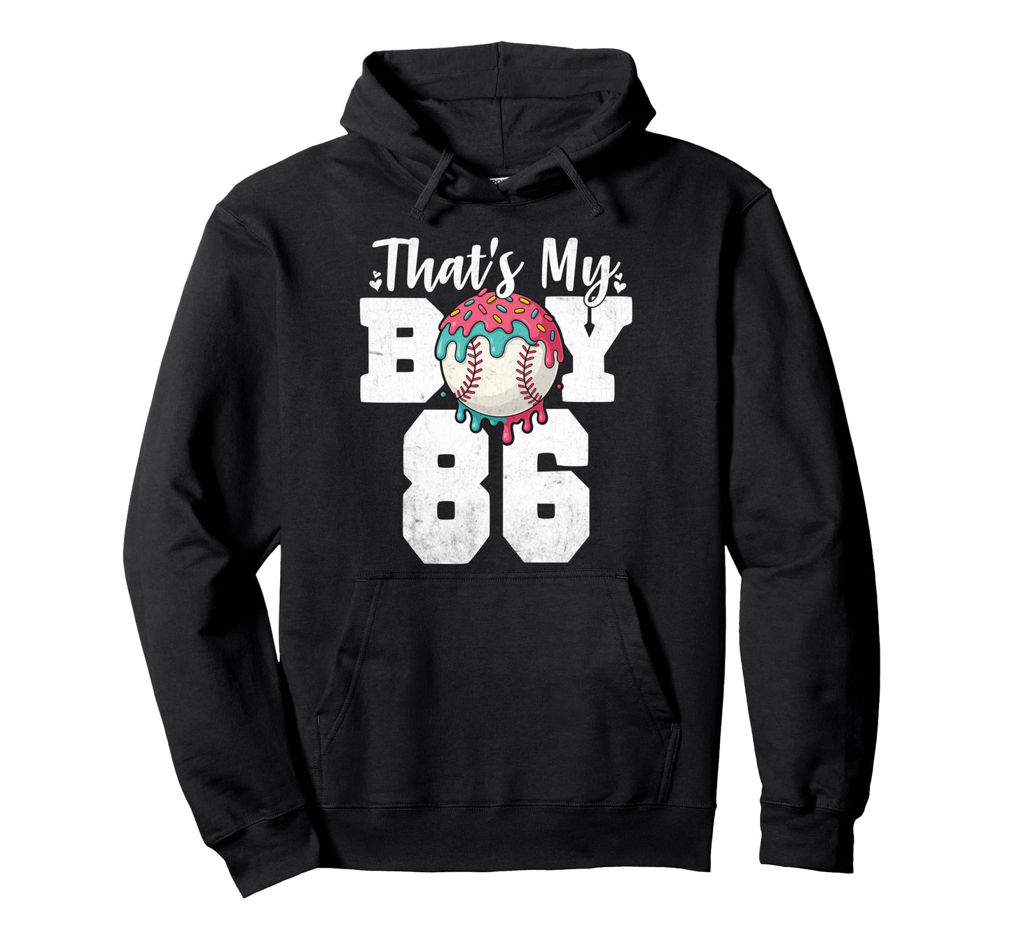 Thats My Baseball 86 Number Mom Dad 86 Hoodie - Novelty Apparel Men Women - T-Shirt, Sweatshirt, Hoodie