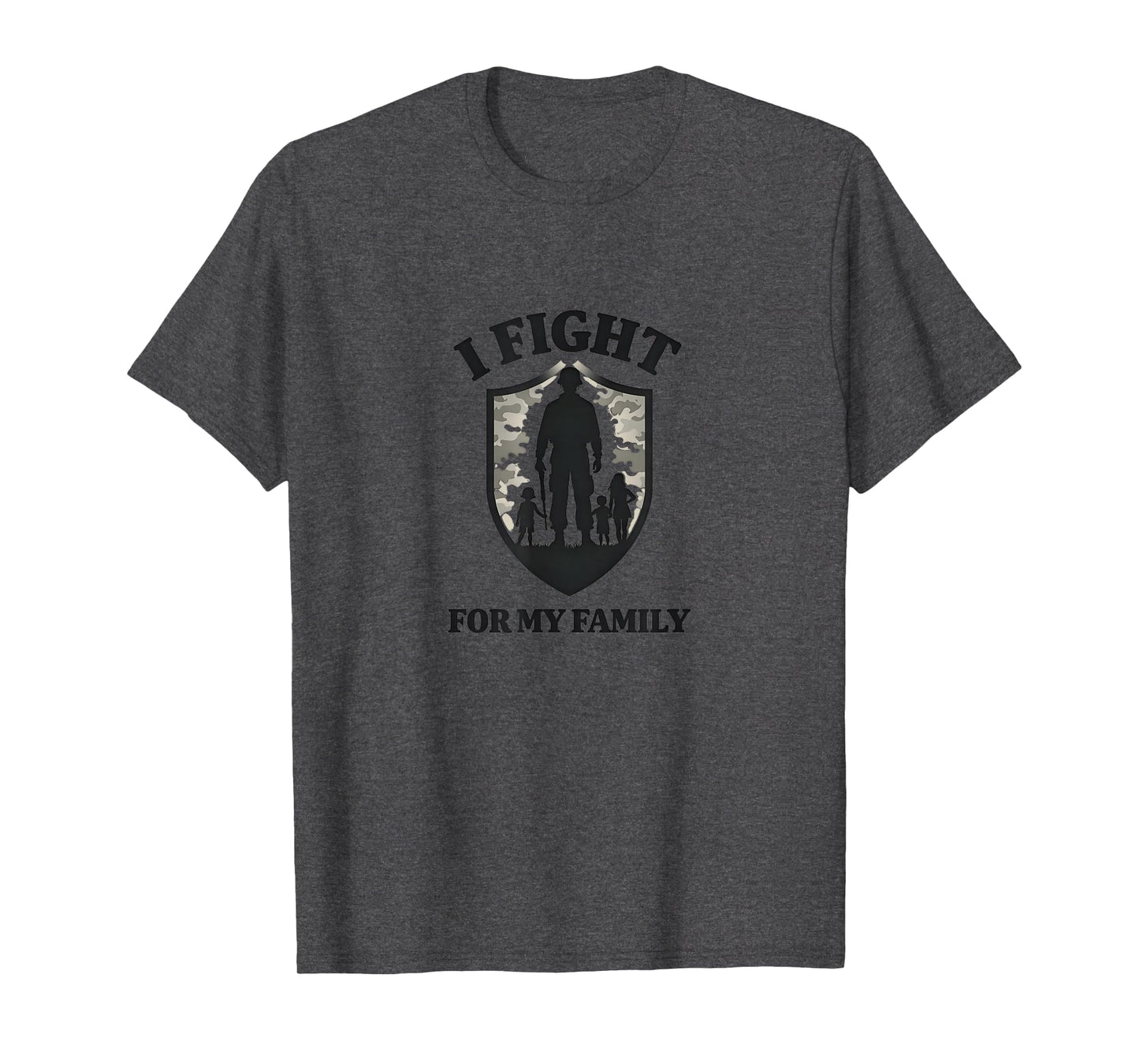 Army Dads I Fight My Family Military T-Shirt - Casual Everyday Wear Unisex - T-Shirt, Sweatshirt, Hoodie