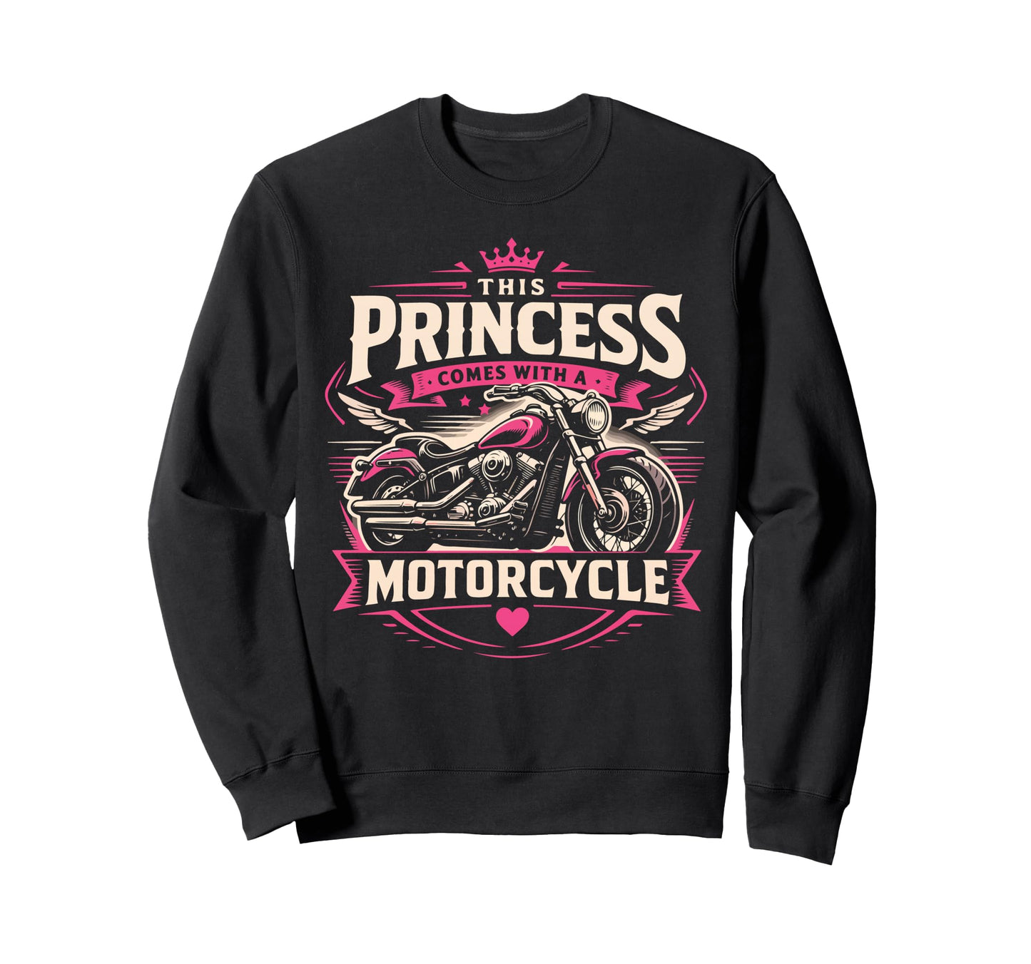 Motorcycle Biker Female This Sweatshirt - Trendy Graphic for Adults - T-Shirt, Sweatshirt, Hoodie