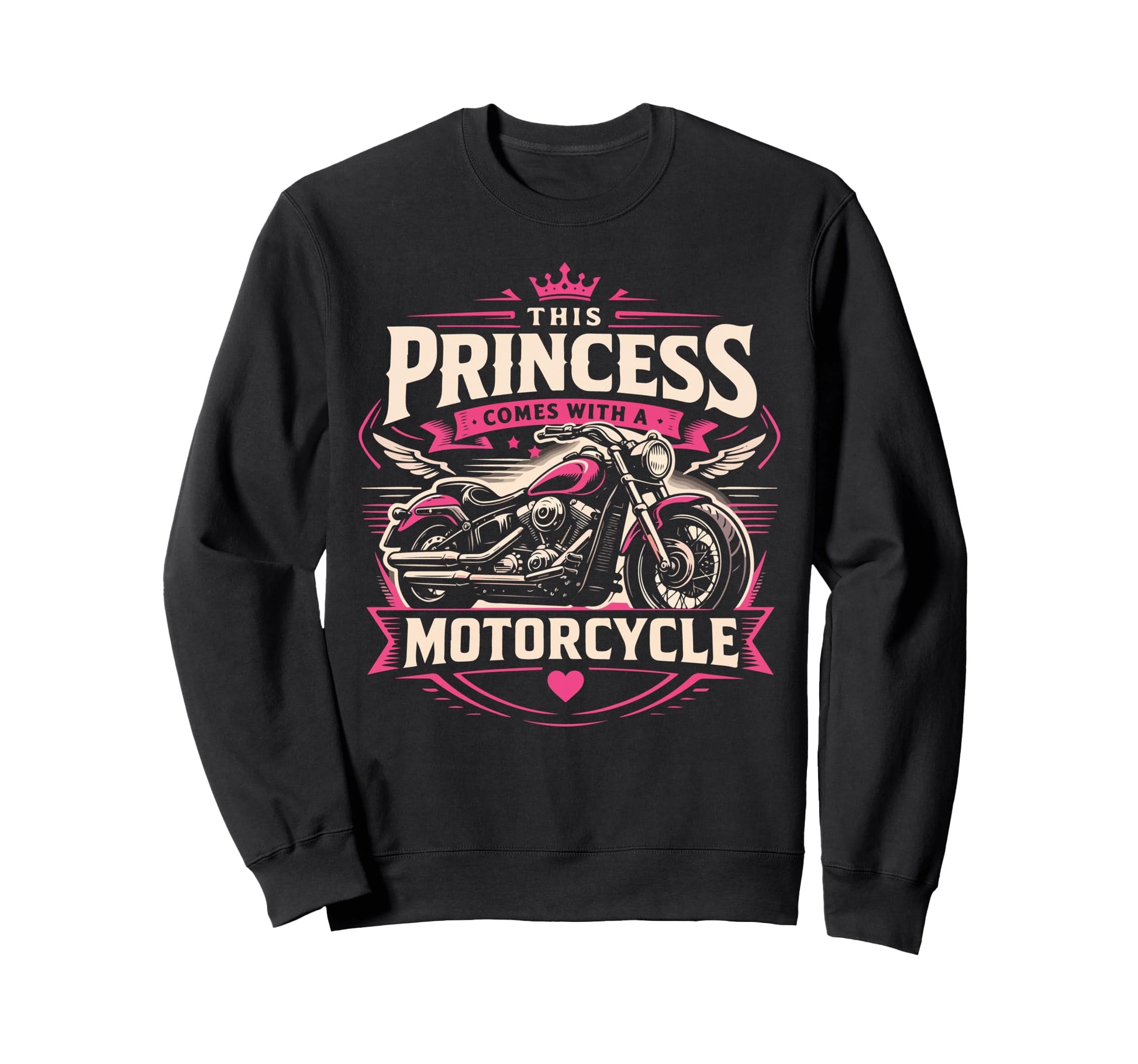 Motorcycle Biker Female This Sweatshirt - Trendy Graphic for Adults - T-Shirt, Sweatshirt, Hoodie
