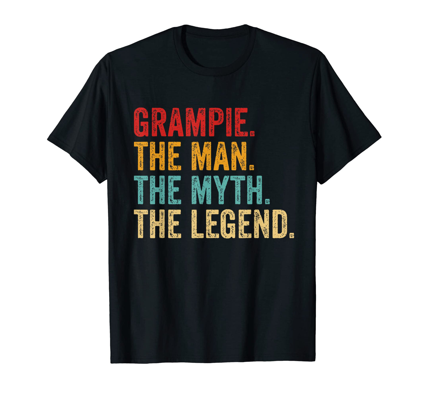 Grampie Myth Legend Dad Grandpa T-Shirt - Minimalist Print Men Women - T-Shirt, Sweatshirt, Hoodie