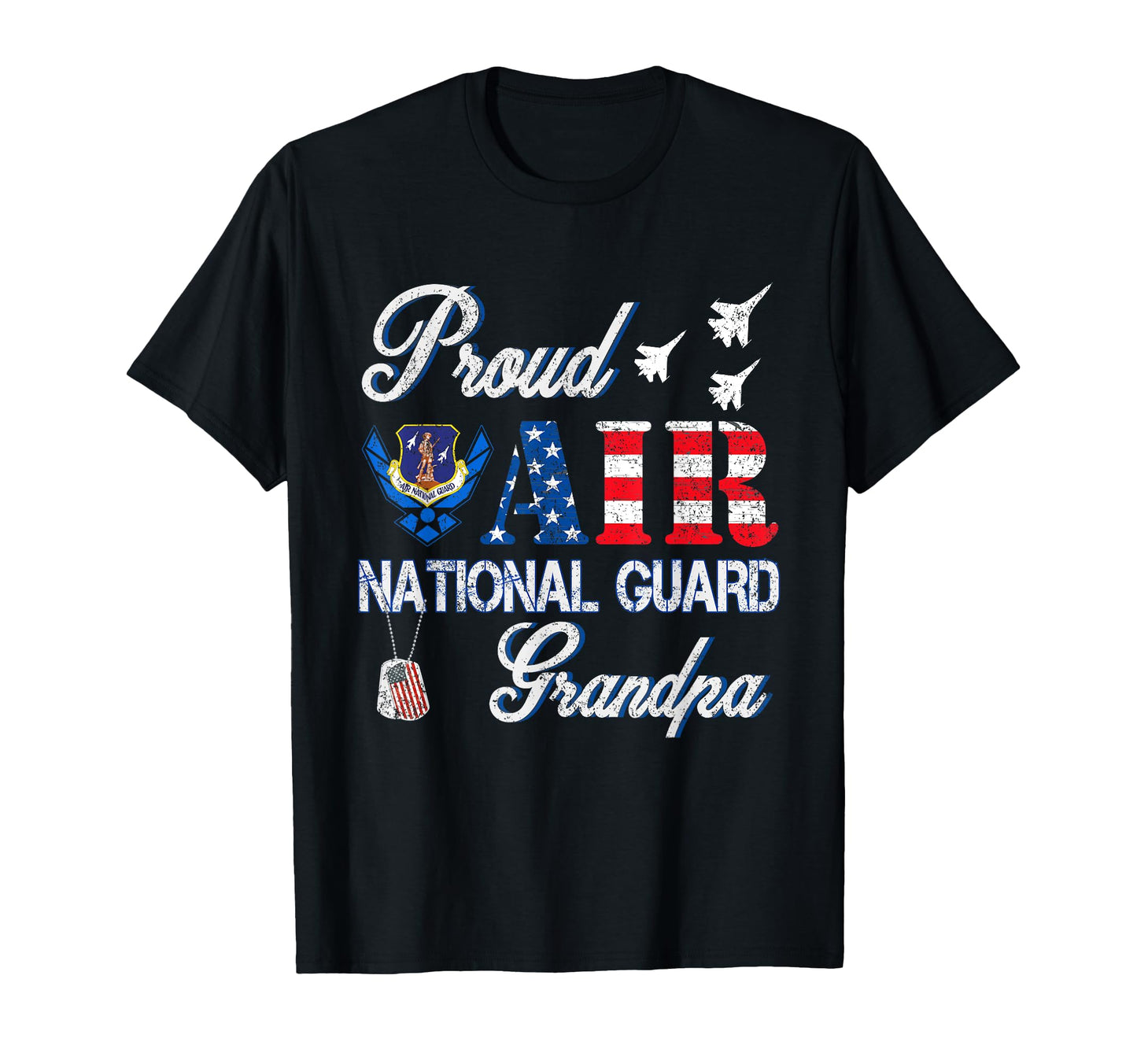 Proud Air National Guard Grandpa Air T-Shirt - Minimalist Print Men Women - T-Shirt, Sweatshirt, Hoodie