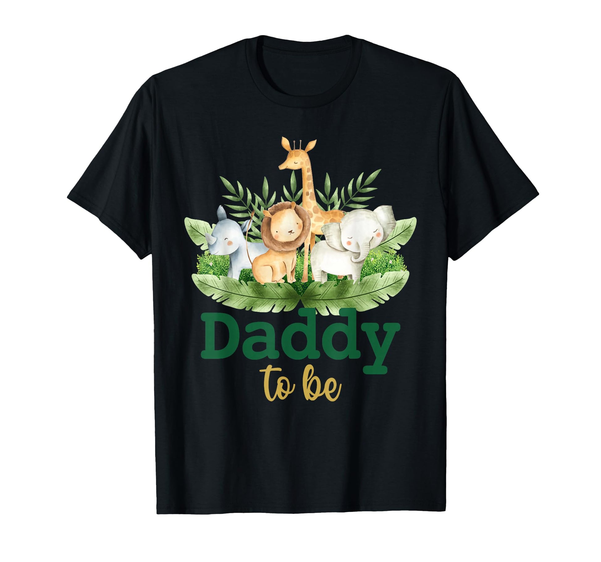 Soon To Be Daddy Jungle Animals Safari T-Shirt - Unique Graphic Unisex - T-Shirt, Sweatshirt, Hoodie