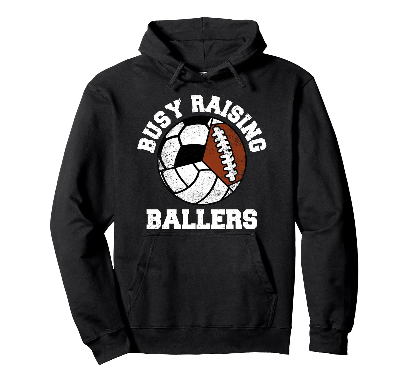 Busy Raising Ballers Funny Volleyball Hoodie - Unique Graphic Unisex - T-Shirt, Sweatshirt, Hoodie