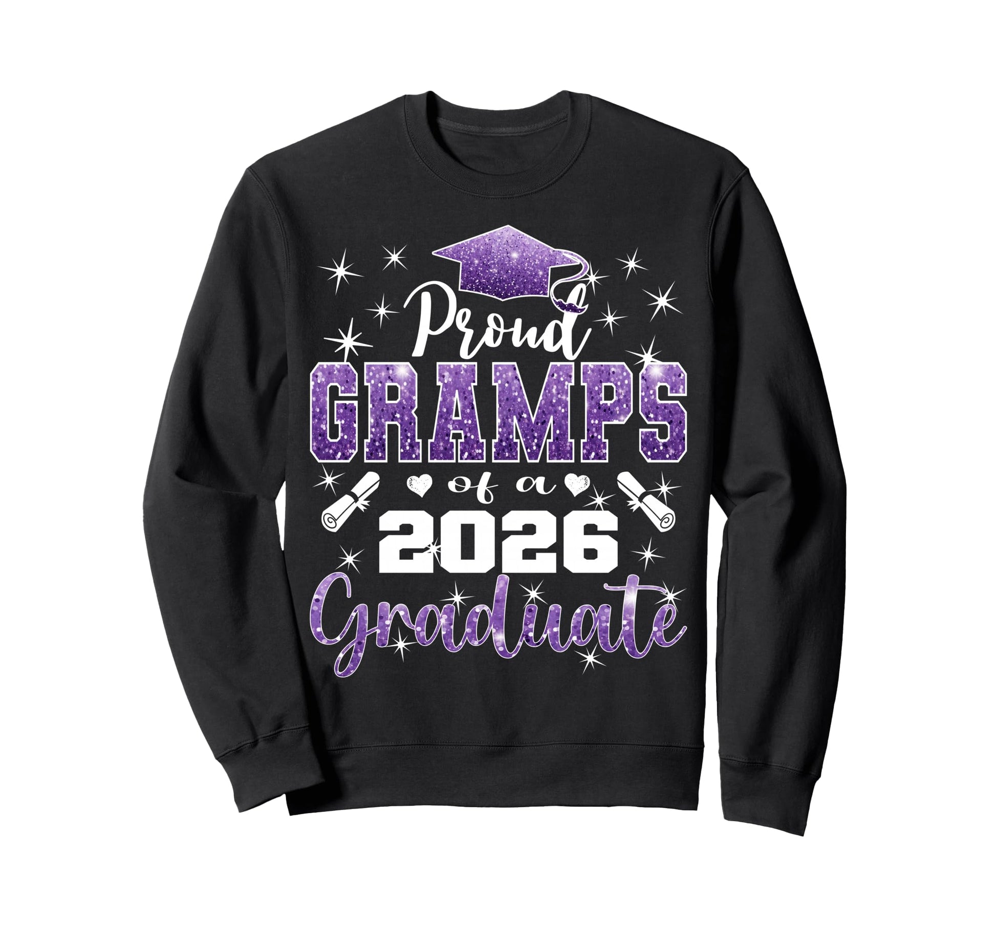 Super Proud Gramps 2026 Graduate Sweatshirt - Custom Art Print Men Women - T-Shirt, Sweatshirt, Hoodie